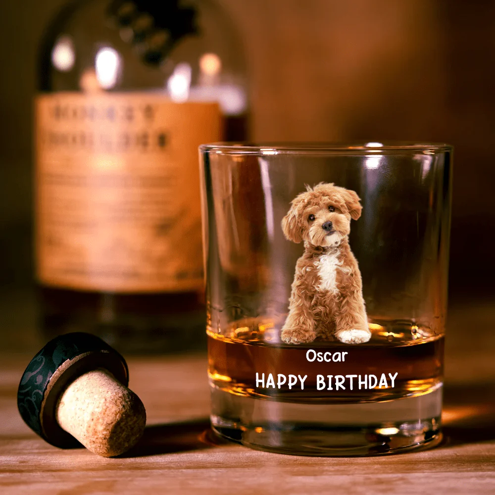 Custom Photo Life Would Be Boring Without Me Dog Print Rock Glass HA75 890744 - Image 6