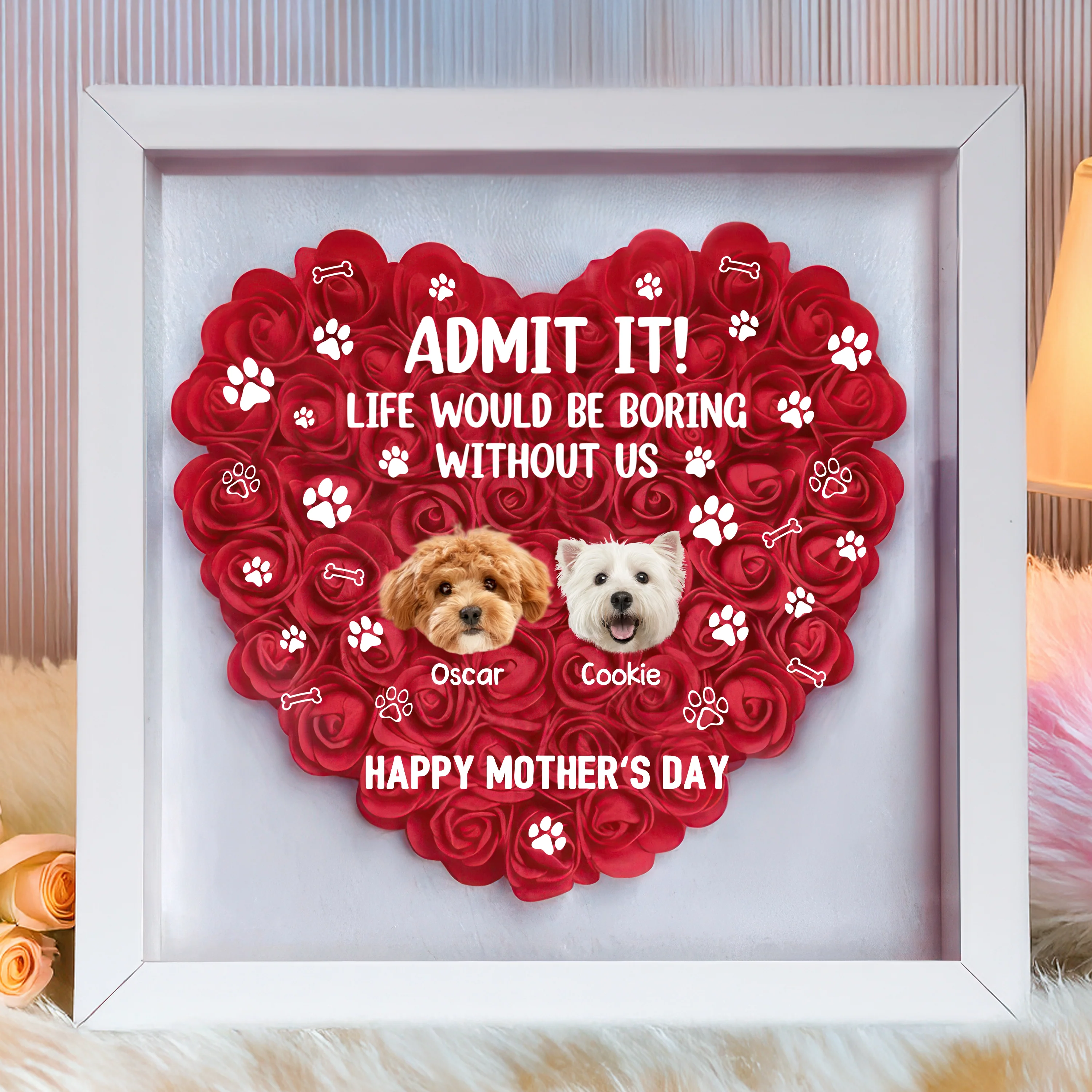 Custom Photo Life Would Be Boring Without Me Dog Cat Flower Shadow Box HA75 892168 - Image 10