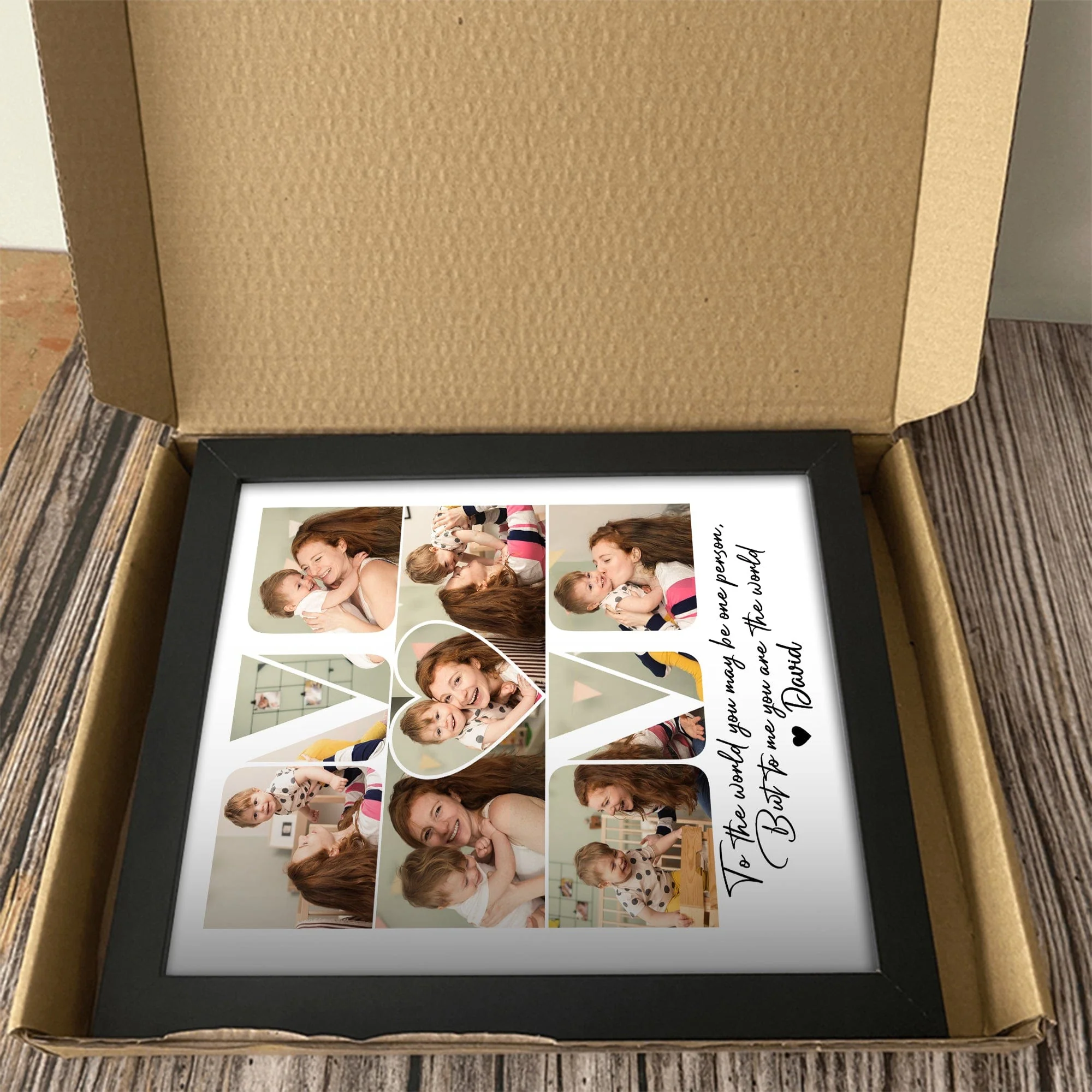Custom Photo Mom - To Me You Are The World Picture Frame HA75 891916 - Image 6