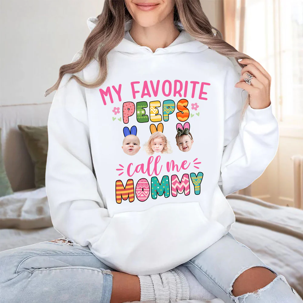 Custom Photo My Favorite People Call Me Grandma For Easter Day Shirt HA75 891946 - Image 2