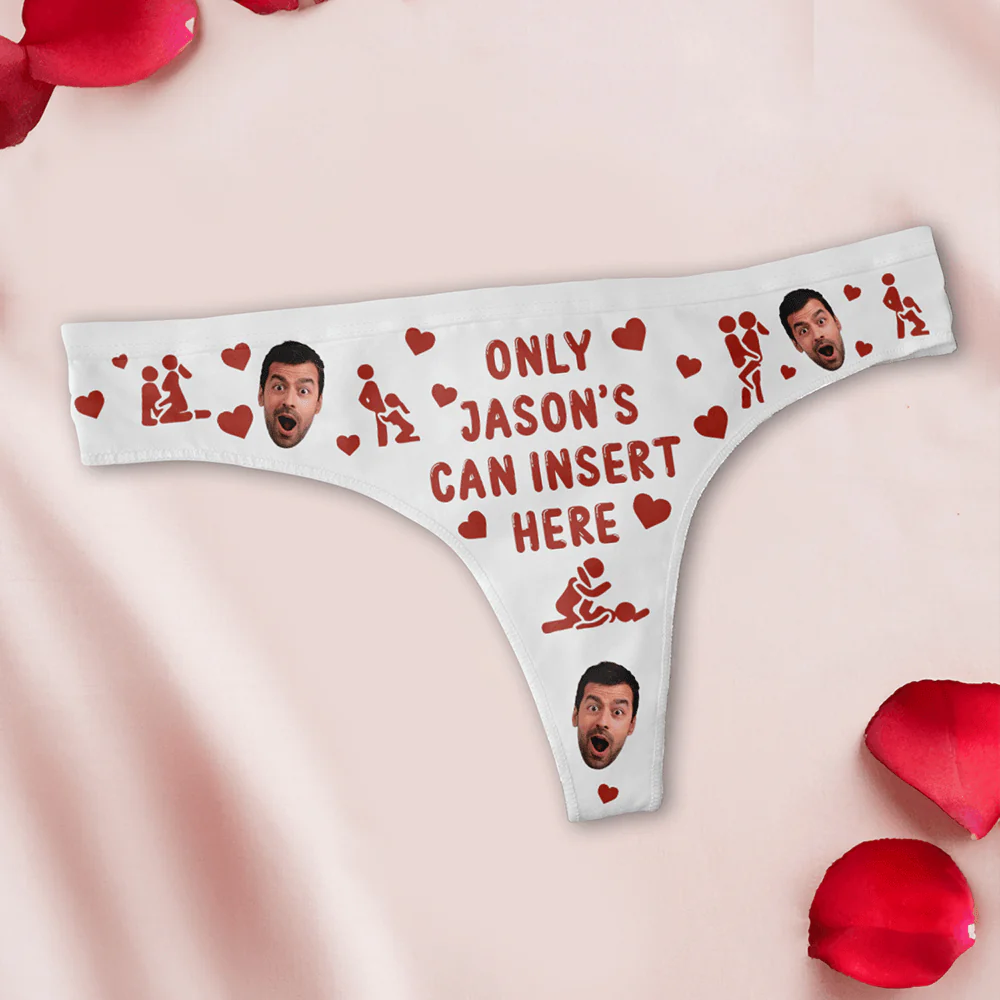 Custom Photo Only He Can Insert Here Underwear Valentine's Day, Anniversary Gift for Wife HA75 891834 - Image 10