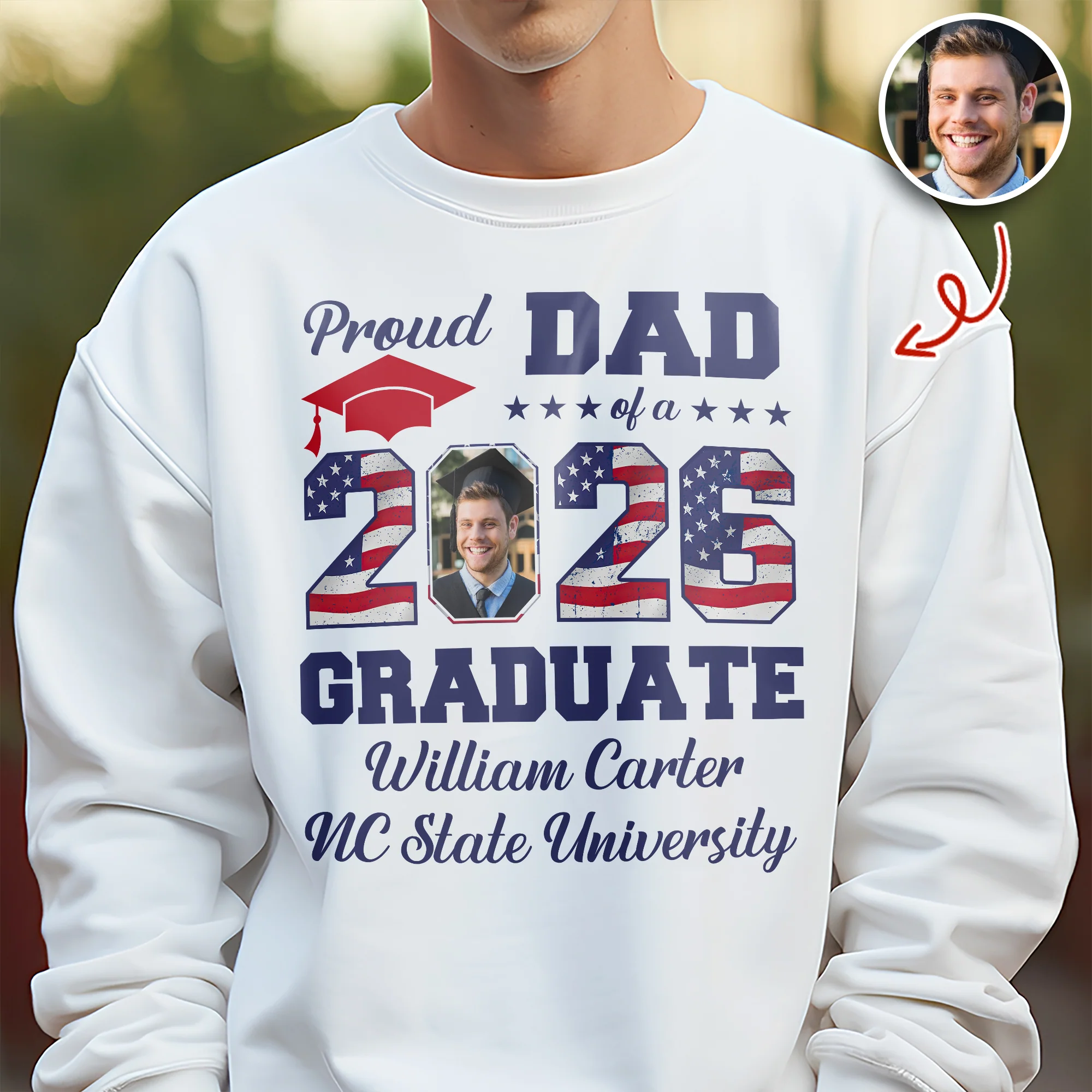 Custom Photo Proud Mom Of A Graduate - Graduation Bright Shirt HA75 920080 - Image 5