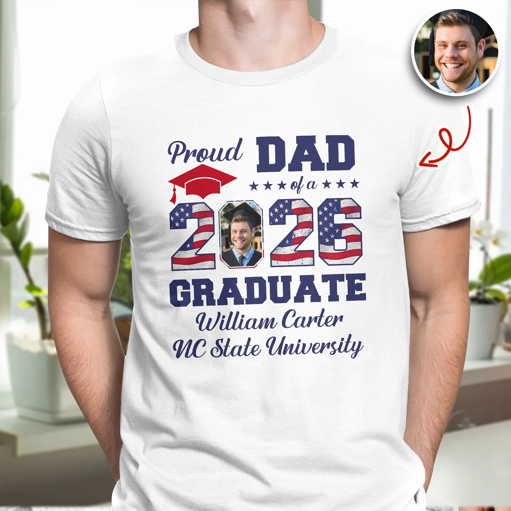 Custom Photo Proud Mom Of A Graduate - Graduation Bright Shirt HA75 920080 - Image 6