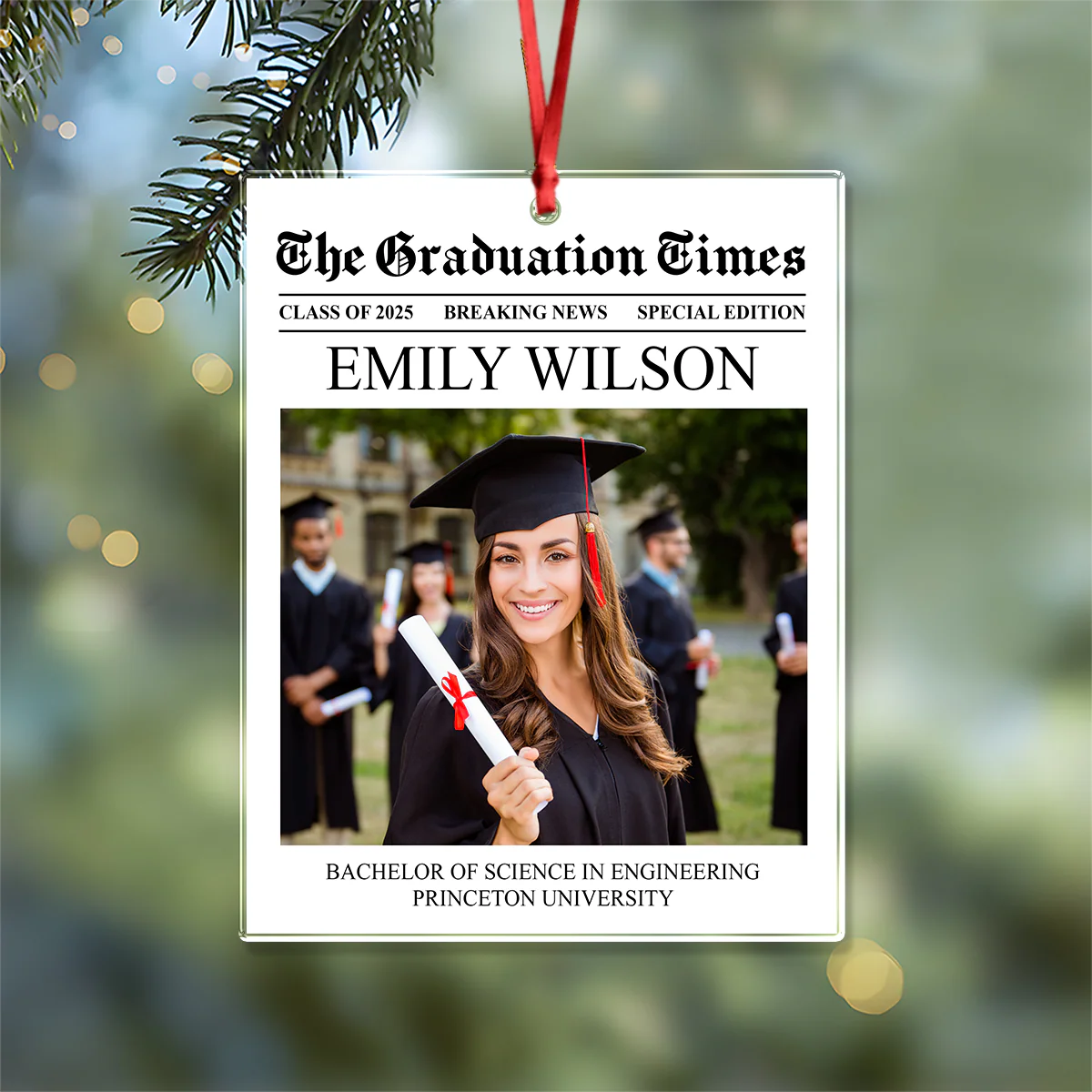 Custom Photo The Graduation Times Acrylic Ornament Gift For Christmas Decoration HA75 897514 - Image 5