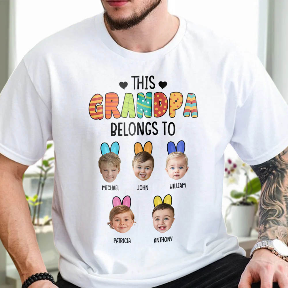 Custom Photo This Grandma, Mom Belongs To Shirt For Mother's Day HA75 891960 - Image 2