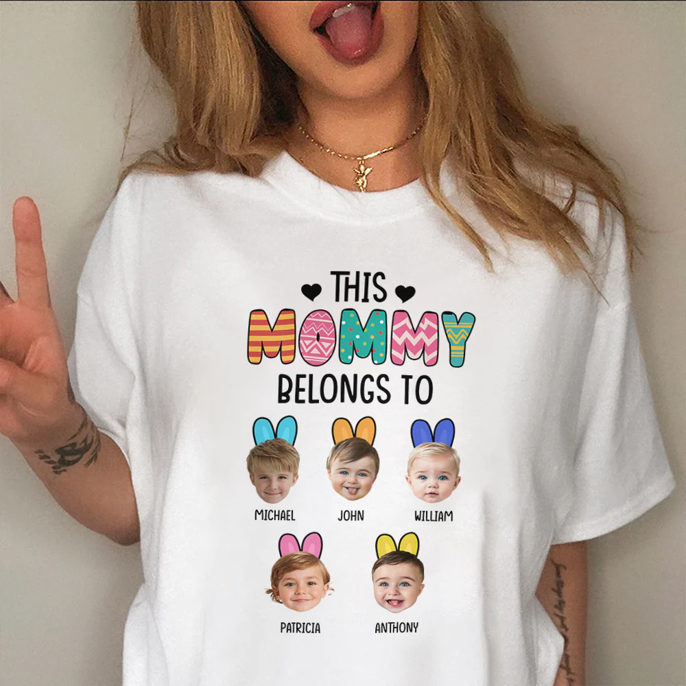 Custom Photo This Grandma, Mom Belongs To Shirt For Mother's Day HA75 891960 - Image 4