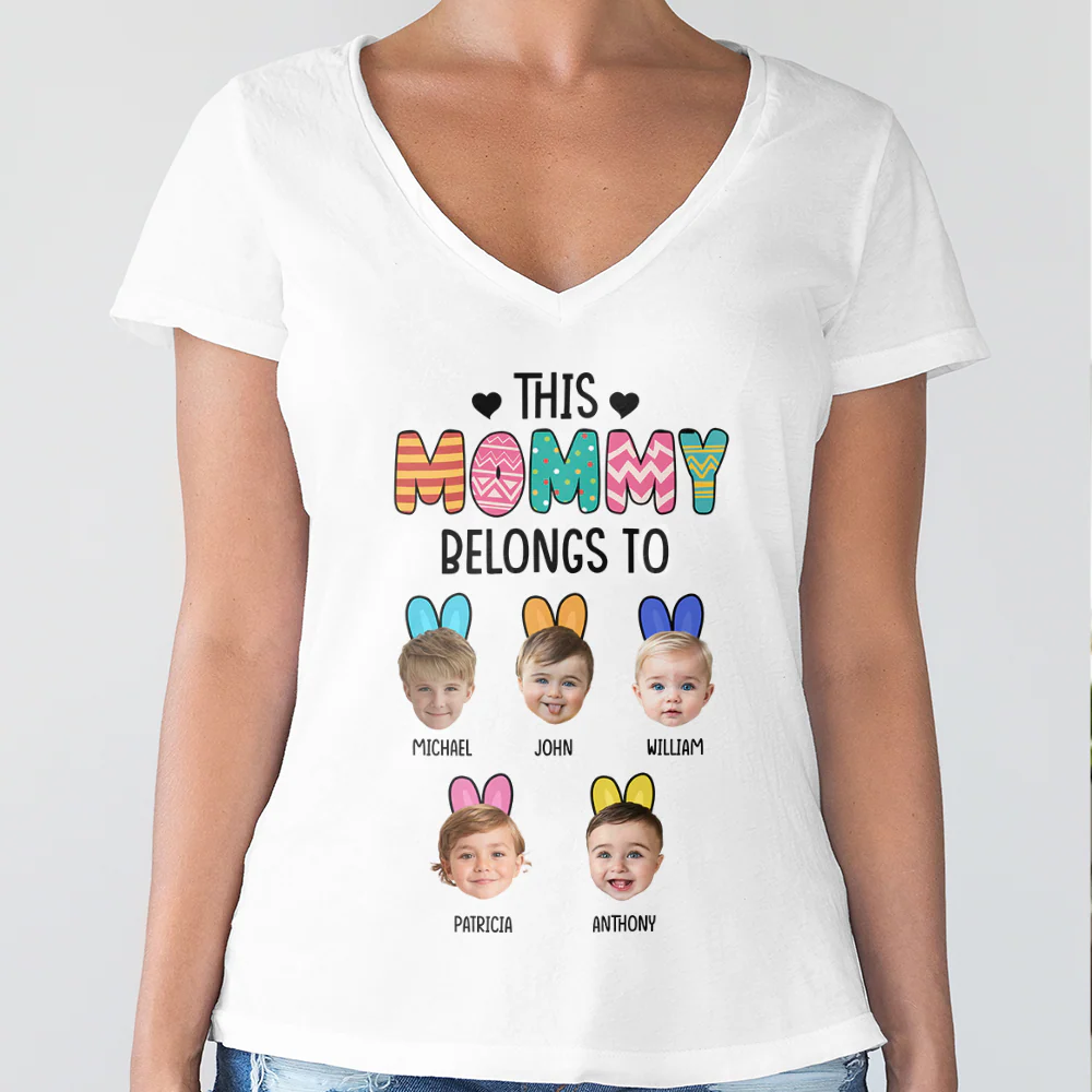 Custom Photo This Grandma, Mom Belongs To Shirt For Mother's Day HA75 891960 - Image 5