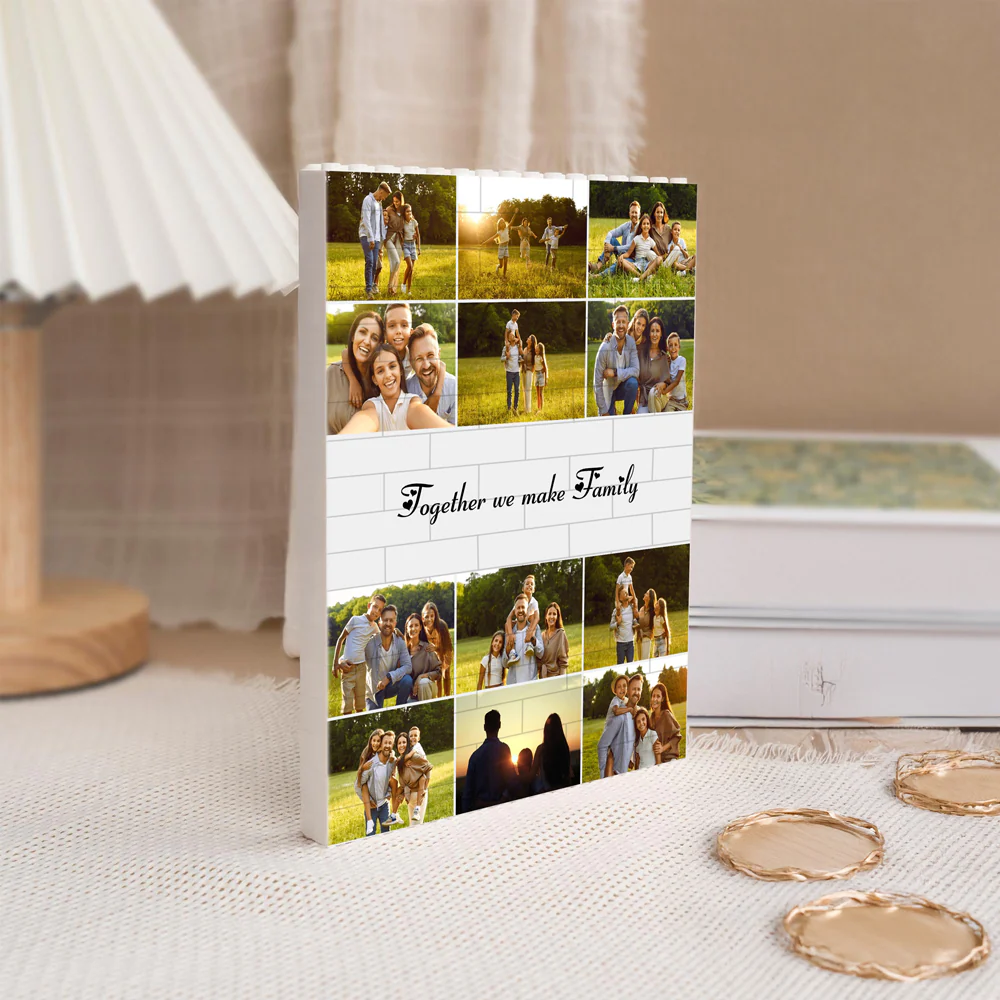 Custom Photo Together We Make Family Building Brick Blocks Mother's Day Gift HA75 920644 - Image 3
