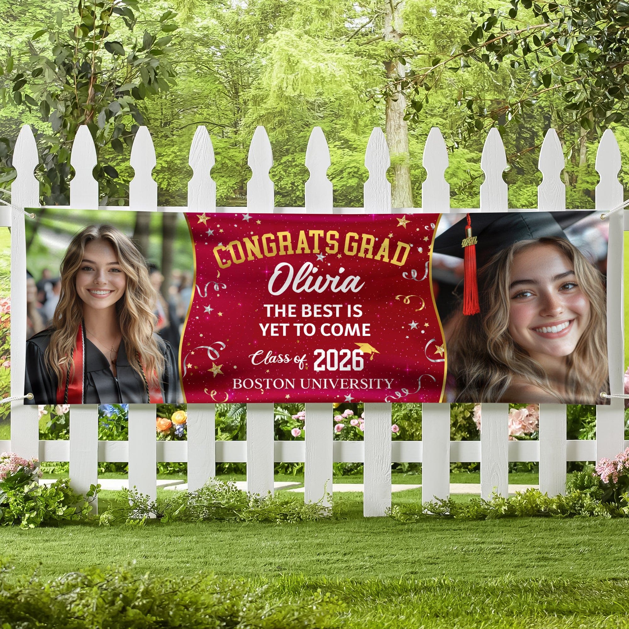 Custom Photo We're Proud To Be Your Family Personalized Banner - Graduation Decor Gift HA75 891908 - Image 10