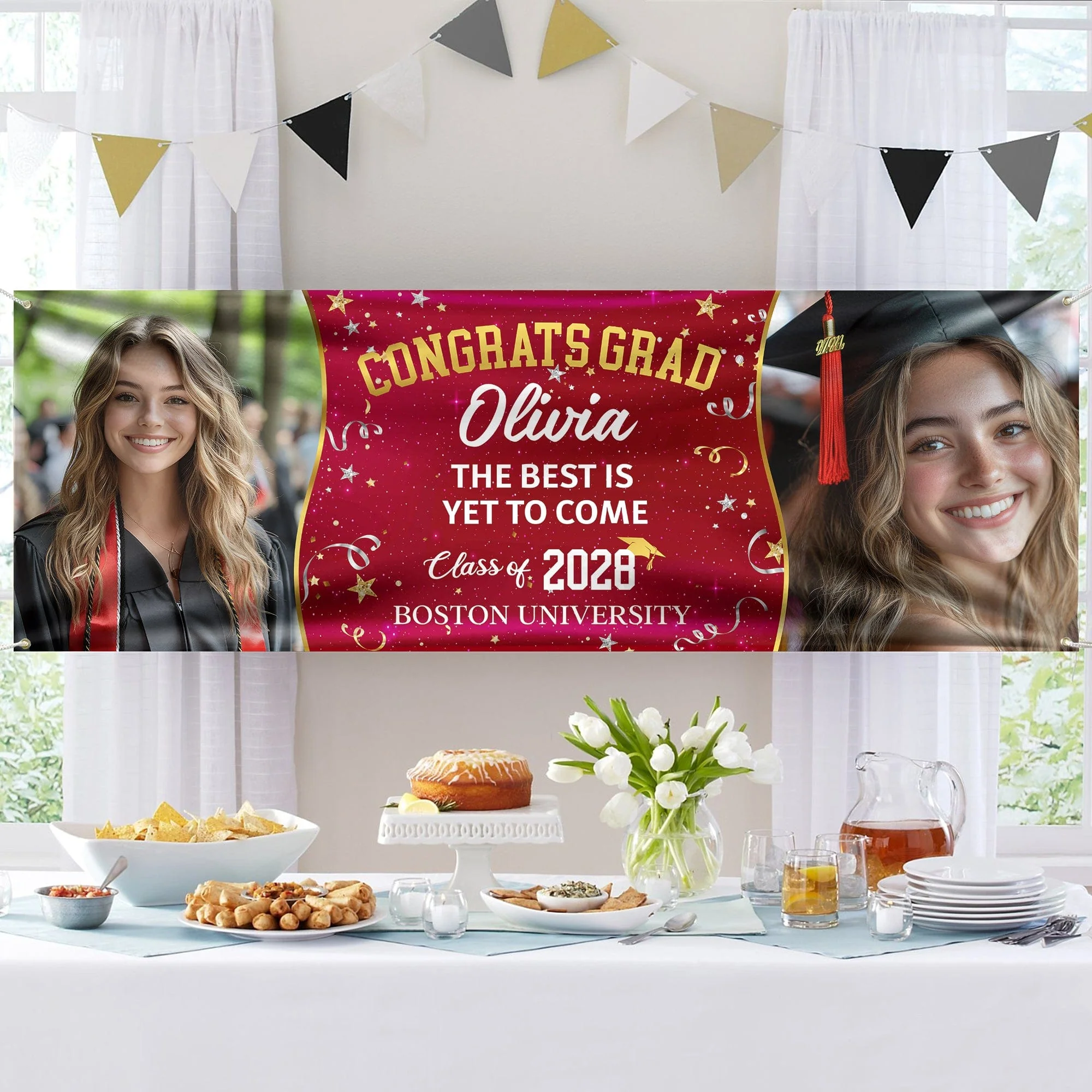 Custom Photo We're Proud To Be Your Family Personalized Banner - Graduation Decor Gift HA75 891908 - Image 11
