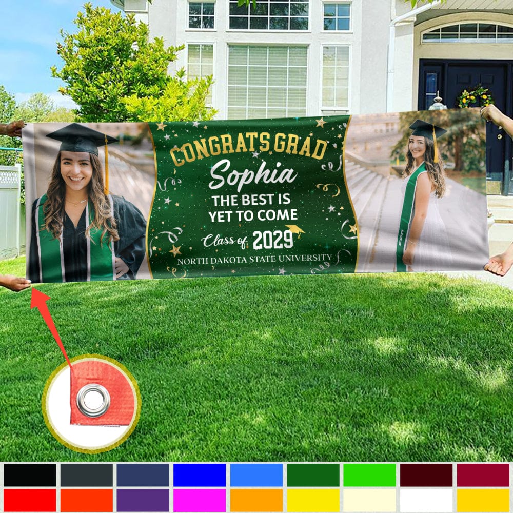Custom Photo We're Proud To Be Your Family Personalized Banner - Graduation Decor Gift HA75 891908 - Image 2