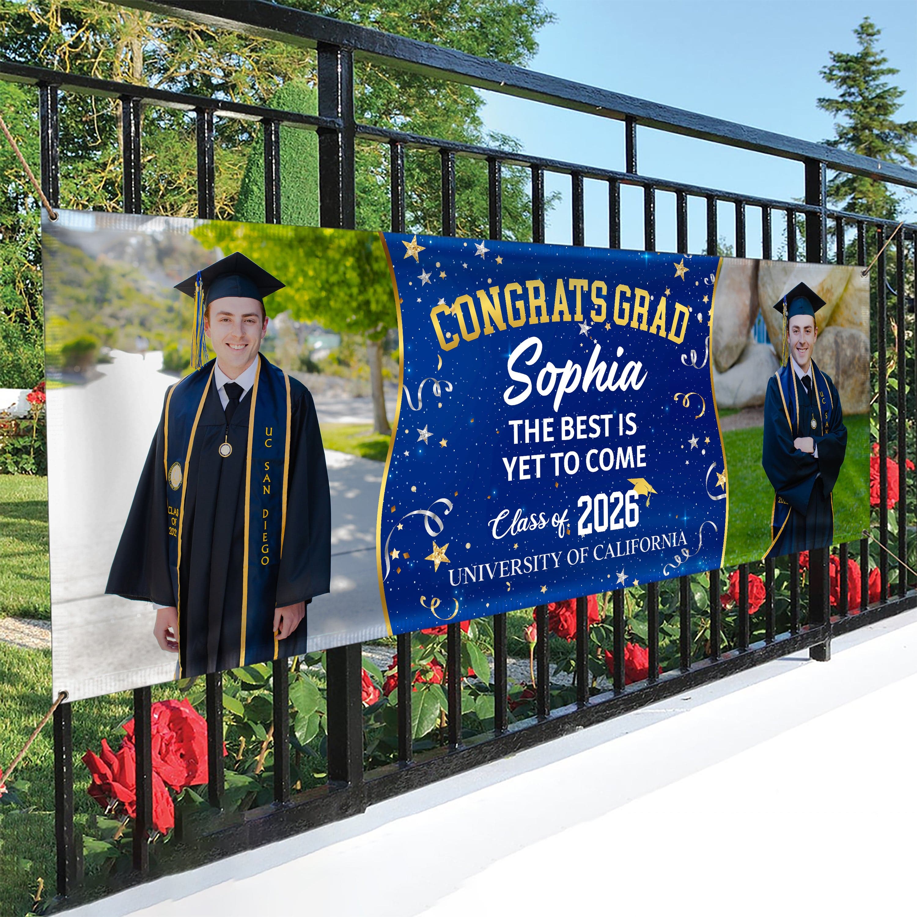 Custom Photo We're Proud To Be Your Family Personalized Banner - Graduation Decor Gift HA75 891908 - Image 5