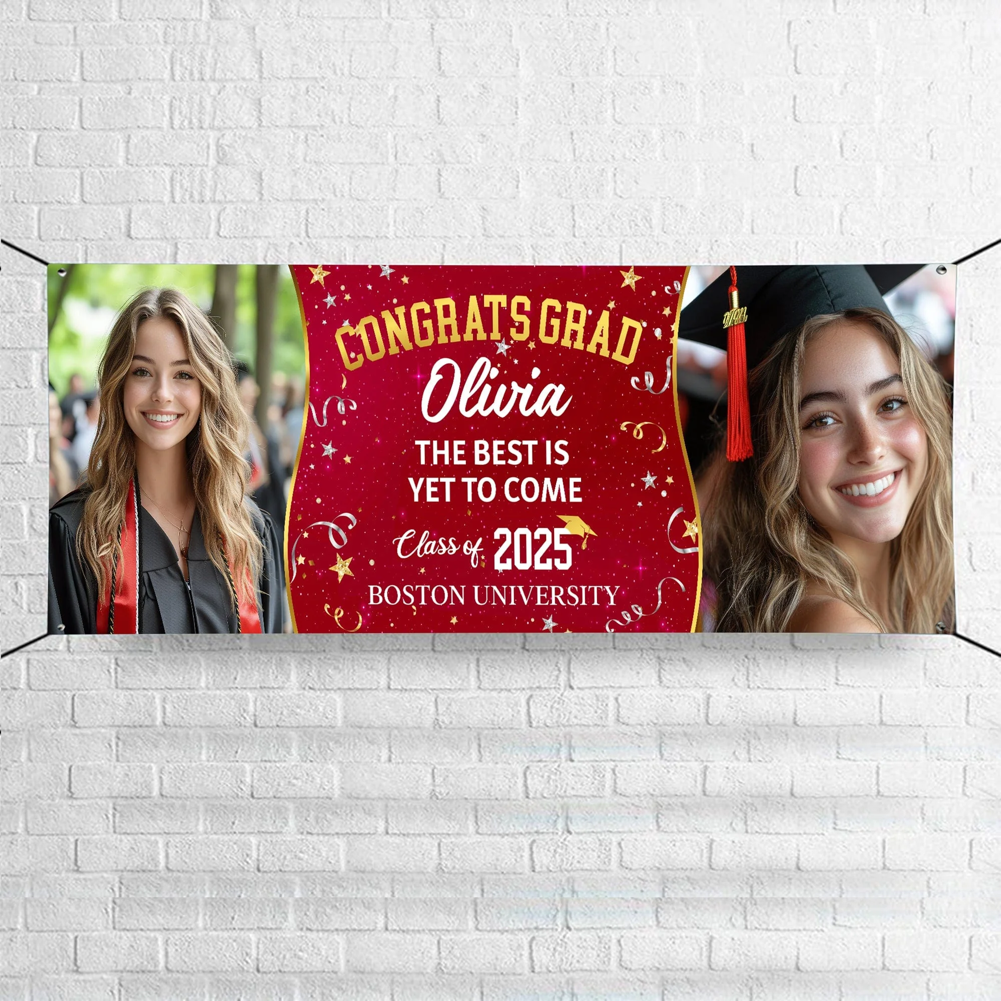 Custom Photo We're Proud To Be Your Family Personalized Banner - Graduation Decor Gift HA75 891908 - Image 8