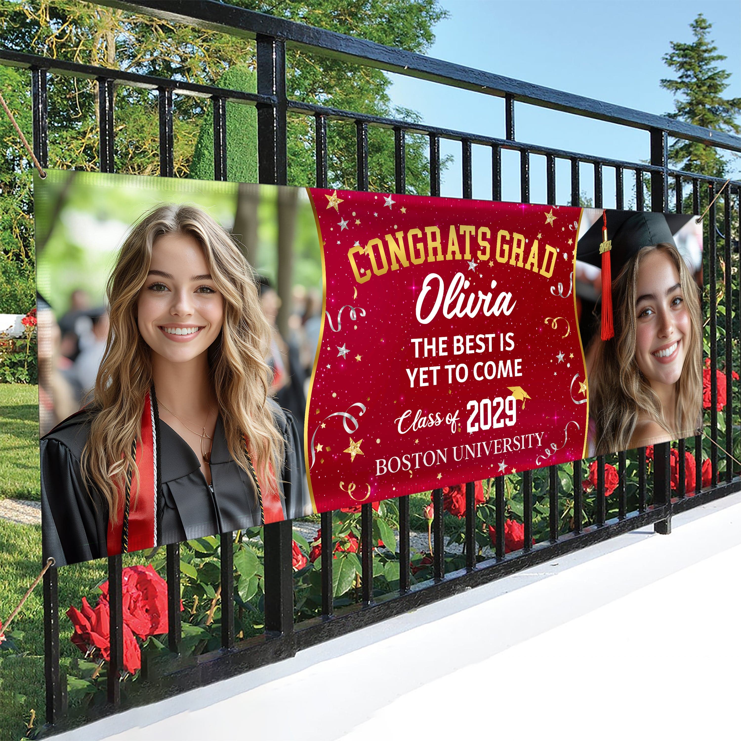 Custom Photo We're Proud To Be Your Family Personalized Banner - Graduation Decor Gift HA75 891908 - Image 9
