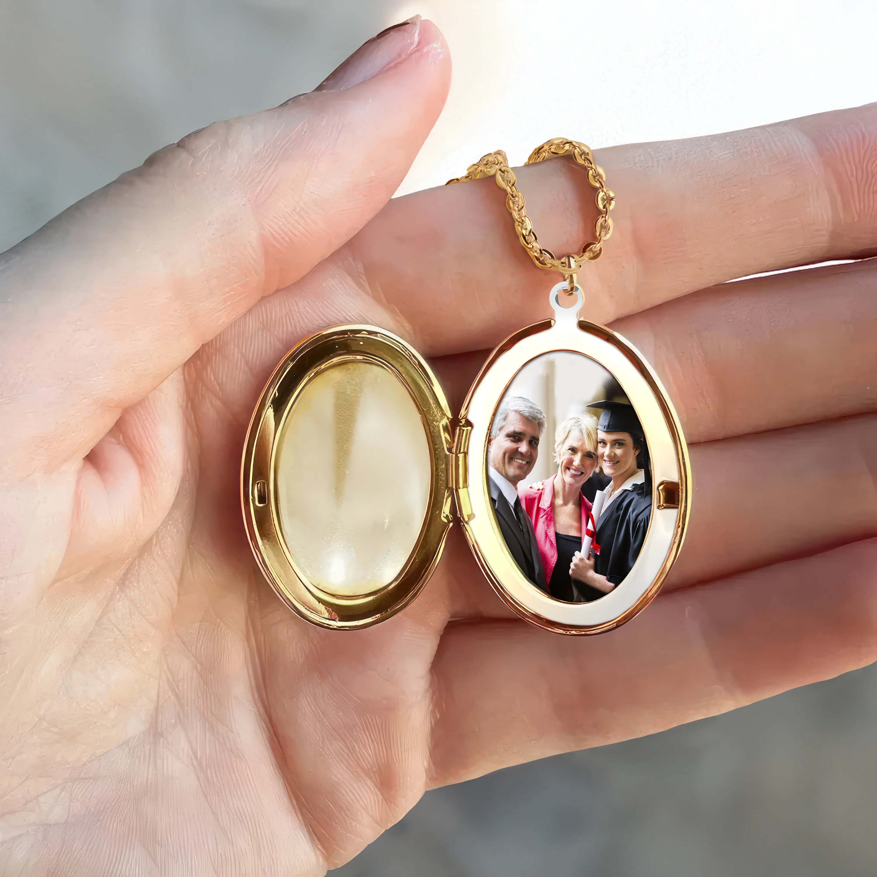 Custom Photo We're So Proud Of You Graduation Gift Locket Necklace HA75 892238 - Image 4