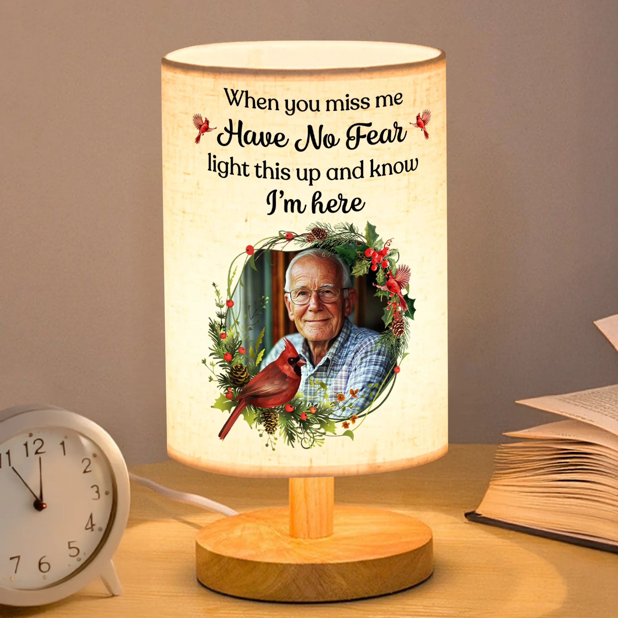 Custom Photo When You Miss Me Have No Fear Memorial Fabric Lamp HA75 892390 - Image 8