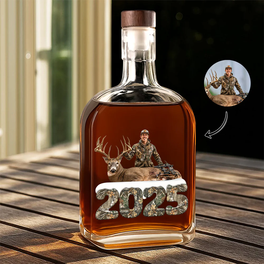 Custom Photo Whiskey Bottle Christmas Gifts For Deer Hunting HA75 898360 - Image 8