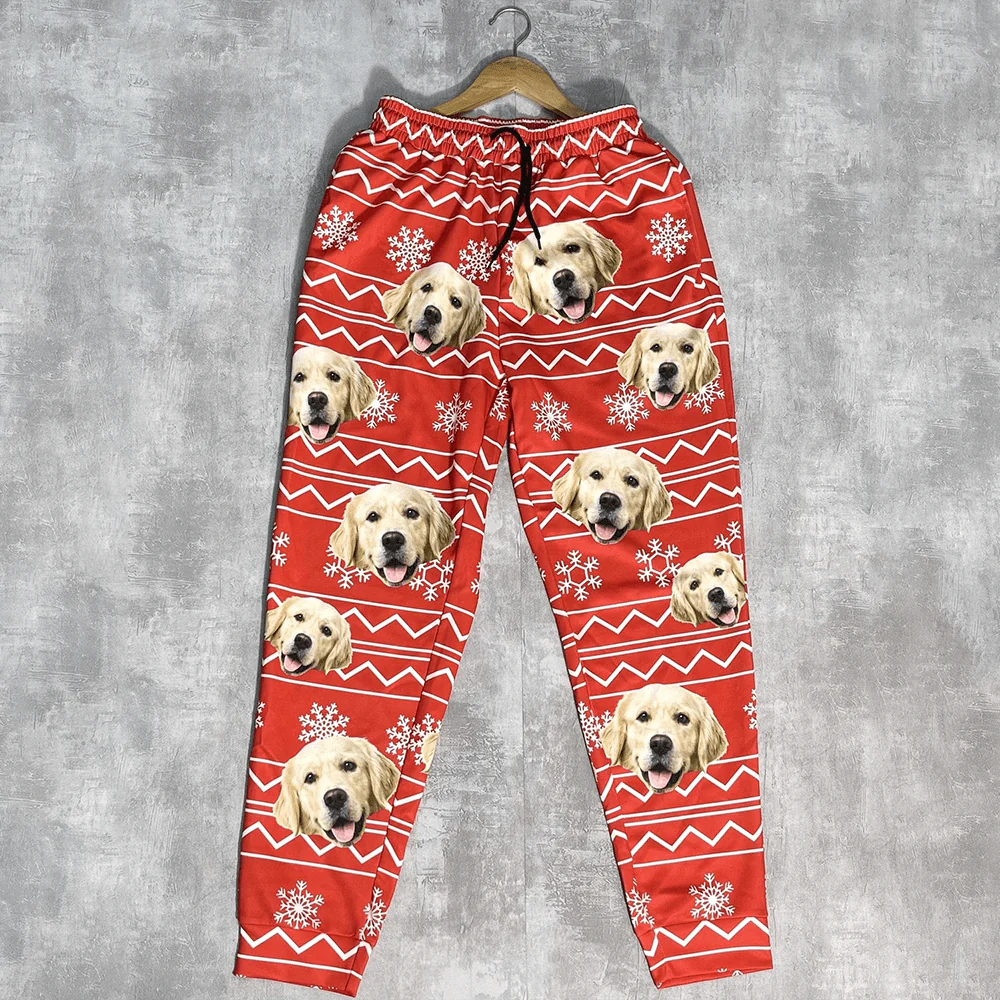 Custom Photo With Christmas Pattern Pants Christmas Gift TA29 HA75 888742 - Image 7