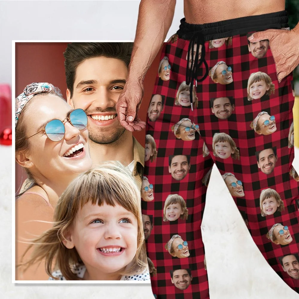 Custom Photo With Christmas Pattern Pants TA29 HA75 888993 - Image 3