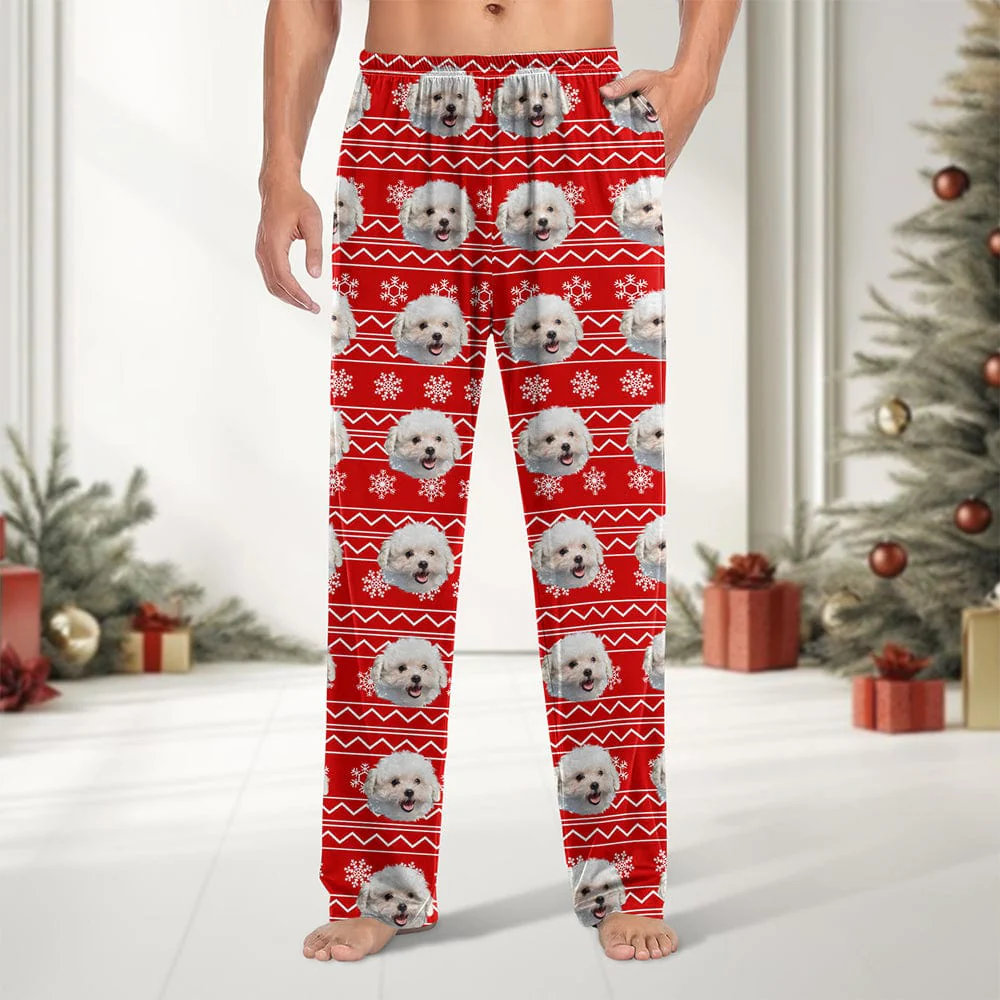 Custom Photo With Christmas Pattern Pants TA29 HA75 888993 - Image 4