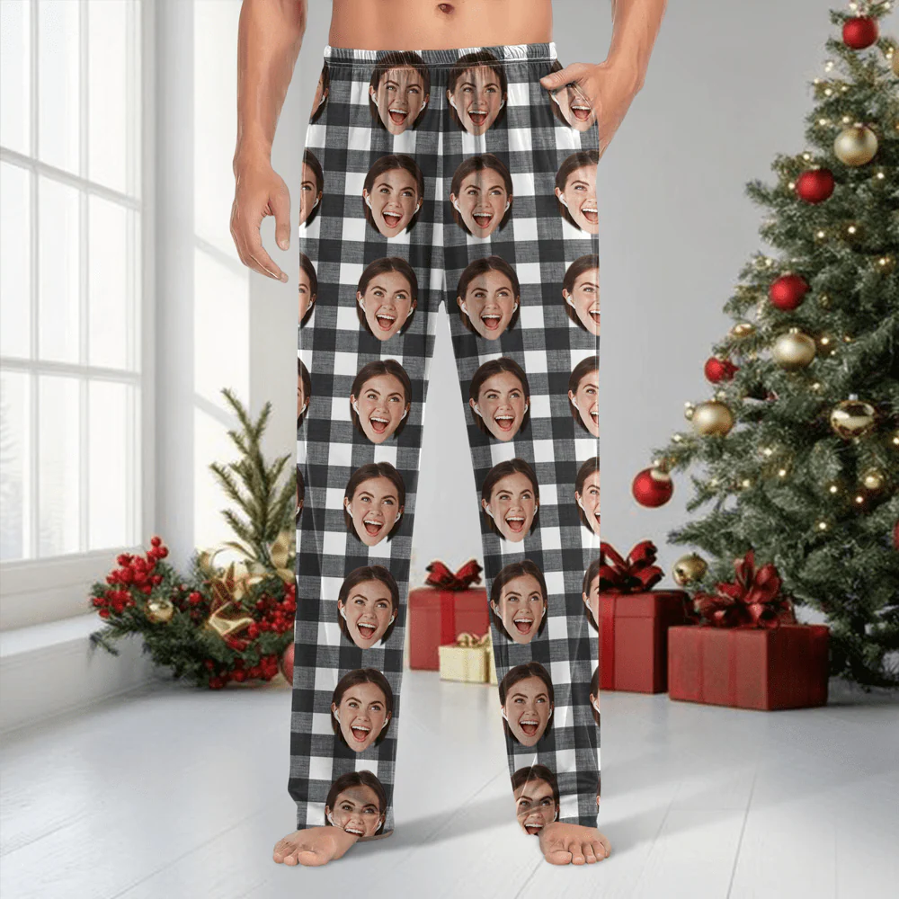 Custom Photo With Christmas Pattern Pants TA29 HA75 888993 - Image 5
