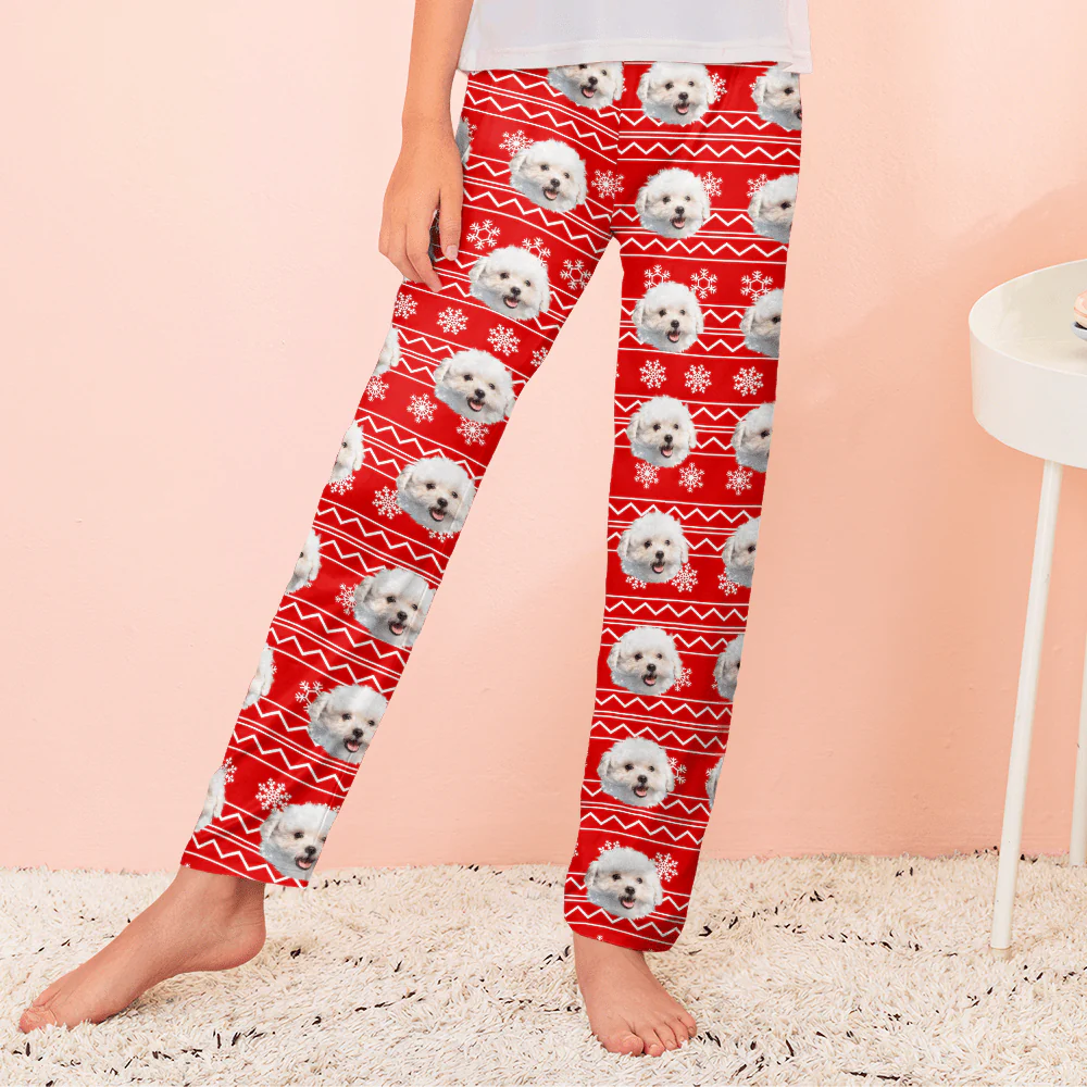 Custom Photo With Christmas Pattern Pants TA29 HA75 888993 - Image 8