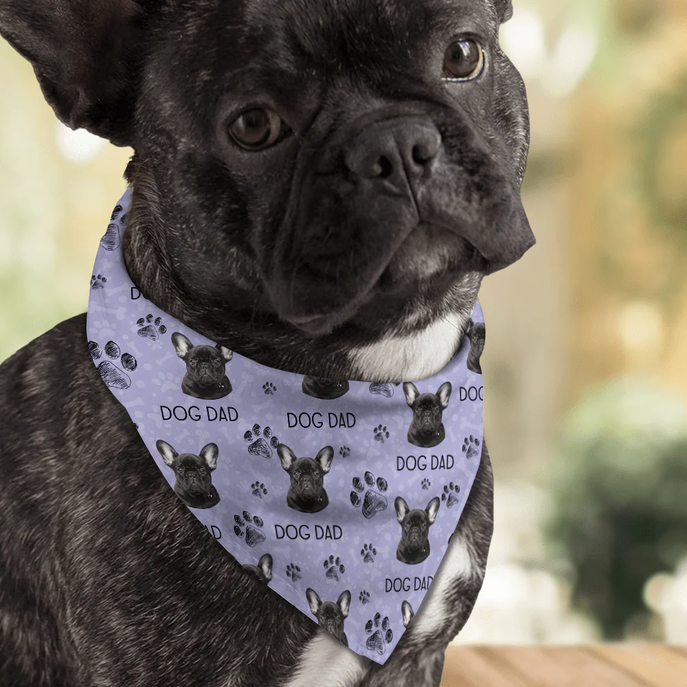 Custom Photo With Dog Paw Bandana HO82 890494
