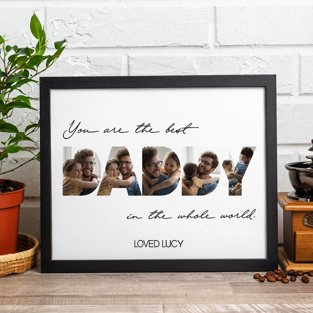 Custom Photo You Are The Best Dad In The World Picture Frame Father's Day Gift HA75 921516 - Image 2