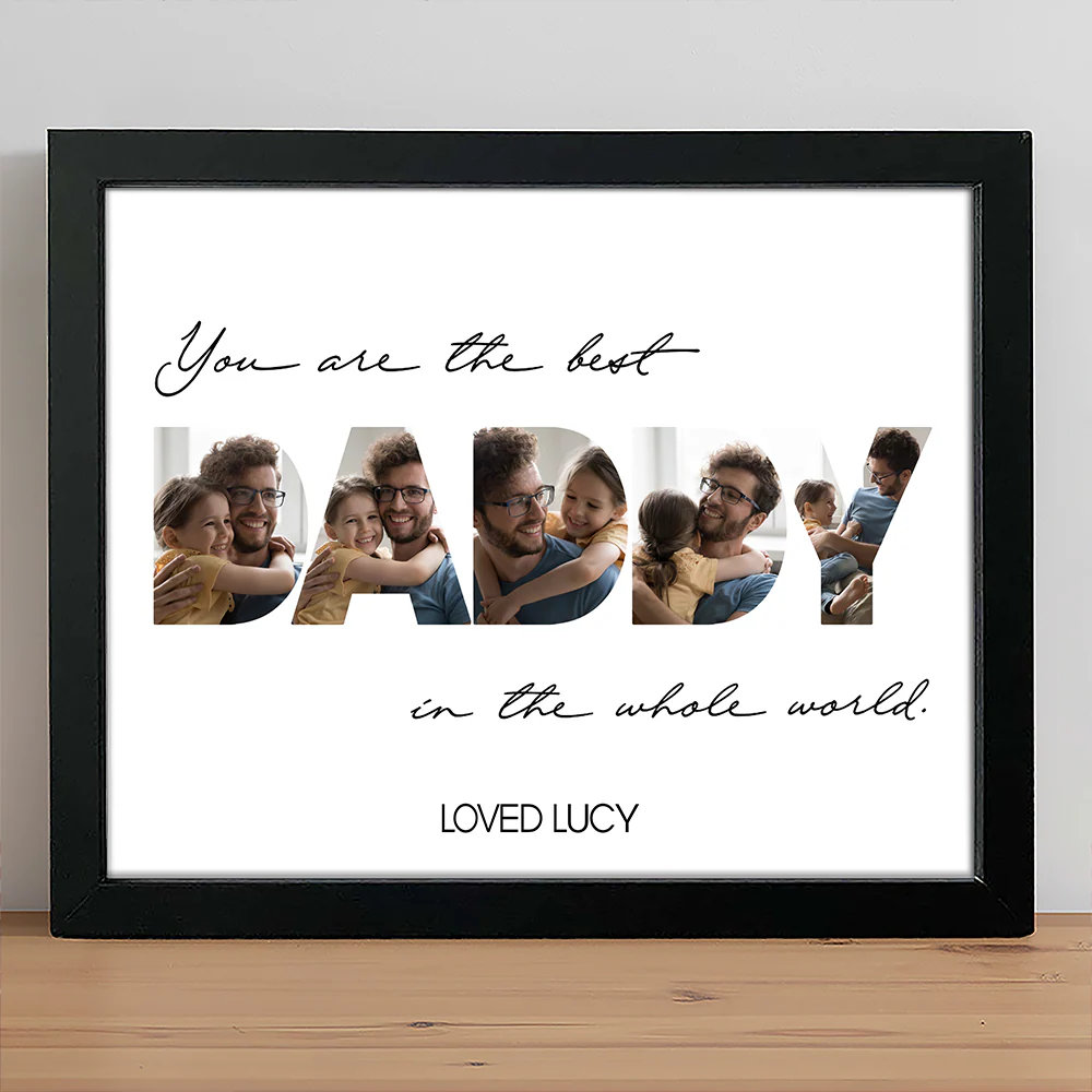 Custom Photo You Are The Best Dad In The World Picture Frame Father's Day Gift HA75 921516 - Image 5