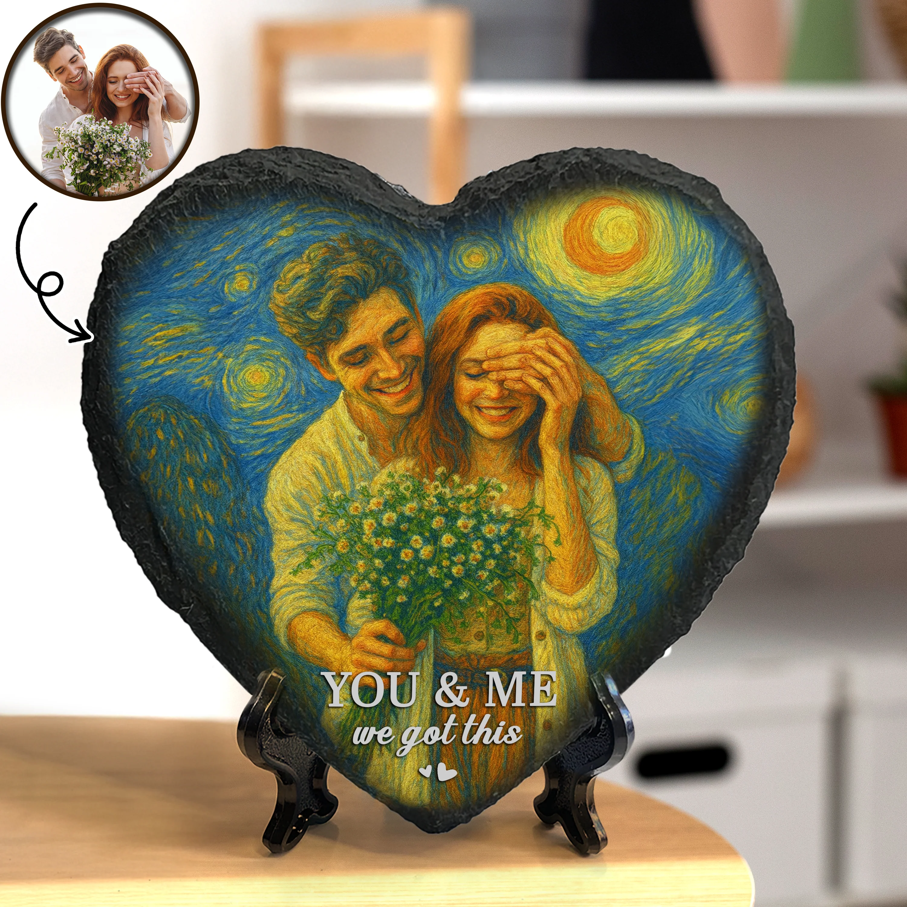 Custom Photo You & Me We Got This Heart-Shaped Stone Couple Gifts HA75 897200 - Image 4