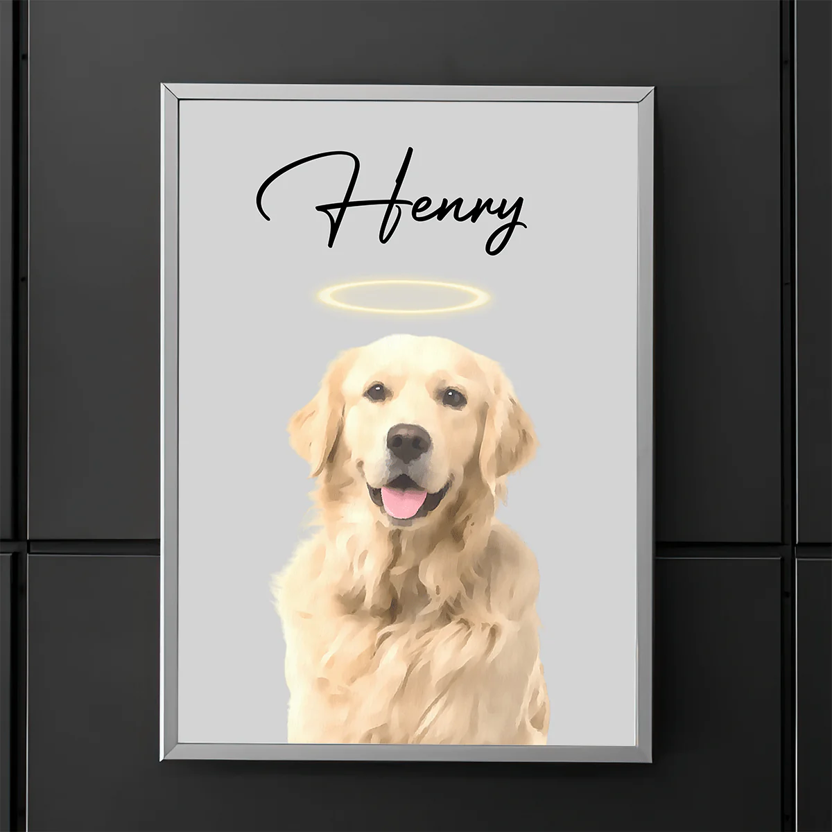Custom Watercolor Dog Cat Pet Photo Memorial Picture Frame Poster Canvas HA75 891800 - Image 16