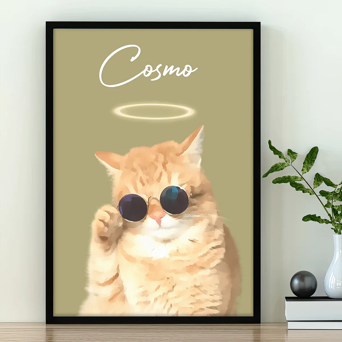 Custom Watercolor Dog Cat Pet Photo Memorial Picture Frame Poster Canvas HA75 891800 - Image 17