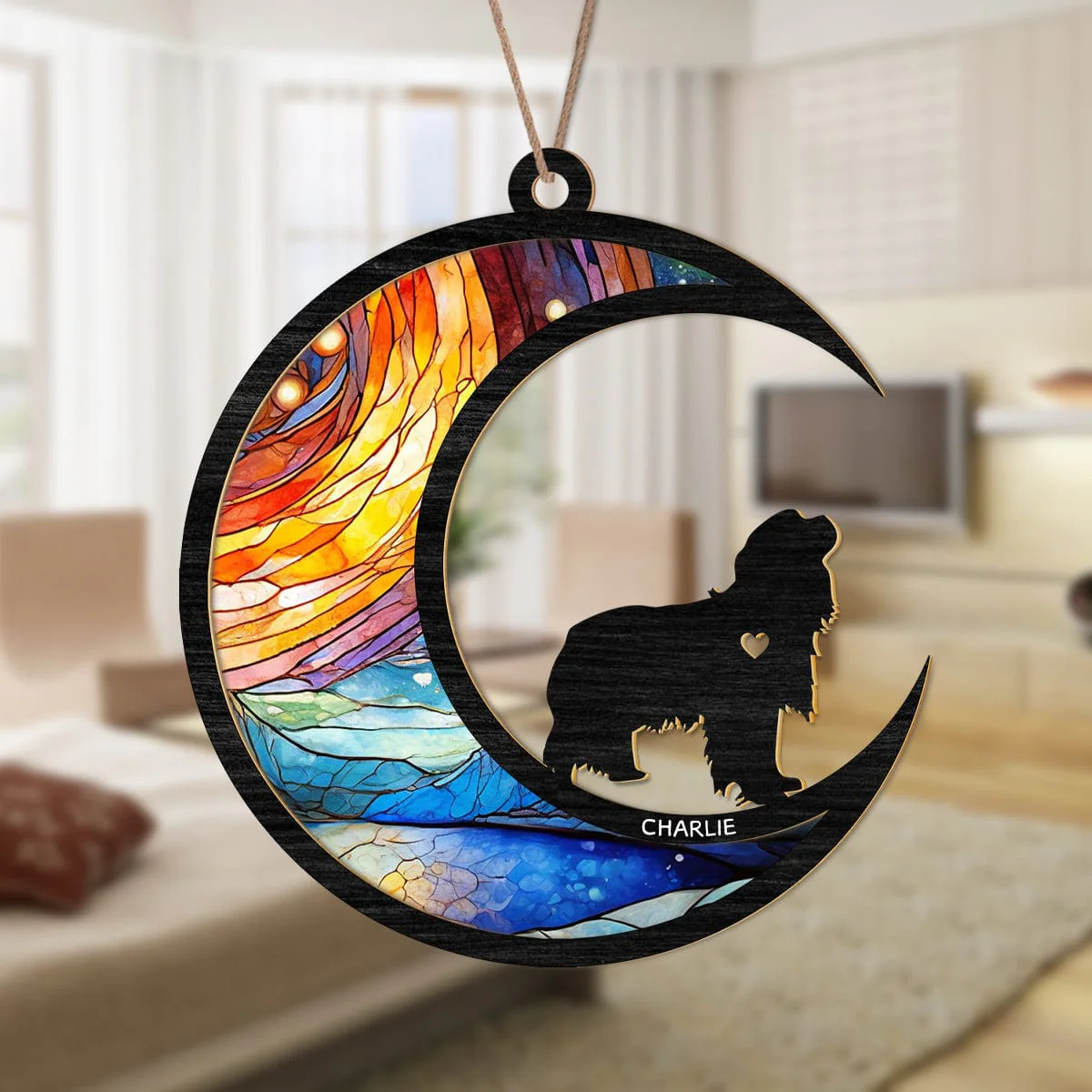 Don’t Cry Because It Is Over Pet Memorial Suncatcher HA75 891266 - Image 2