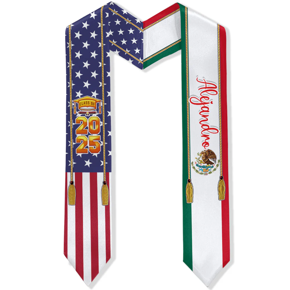Estolas de graduación con bandera del país – Promoción 2026 HA75 892170 - Image 13