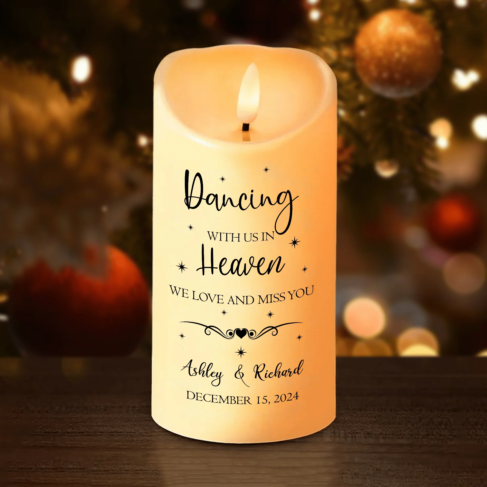Forever In Our Heart Wedding Memorial Personalized LED Candle HA75 891744 - Image 6