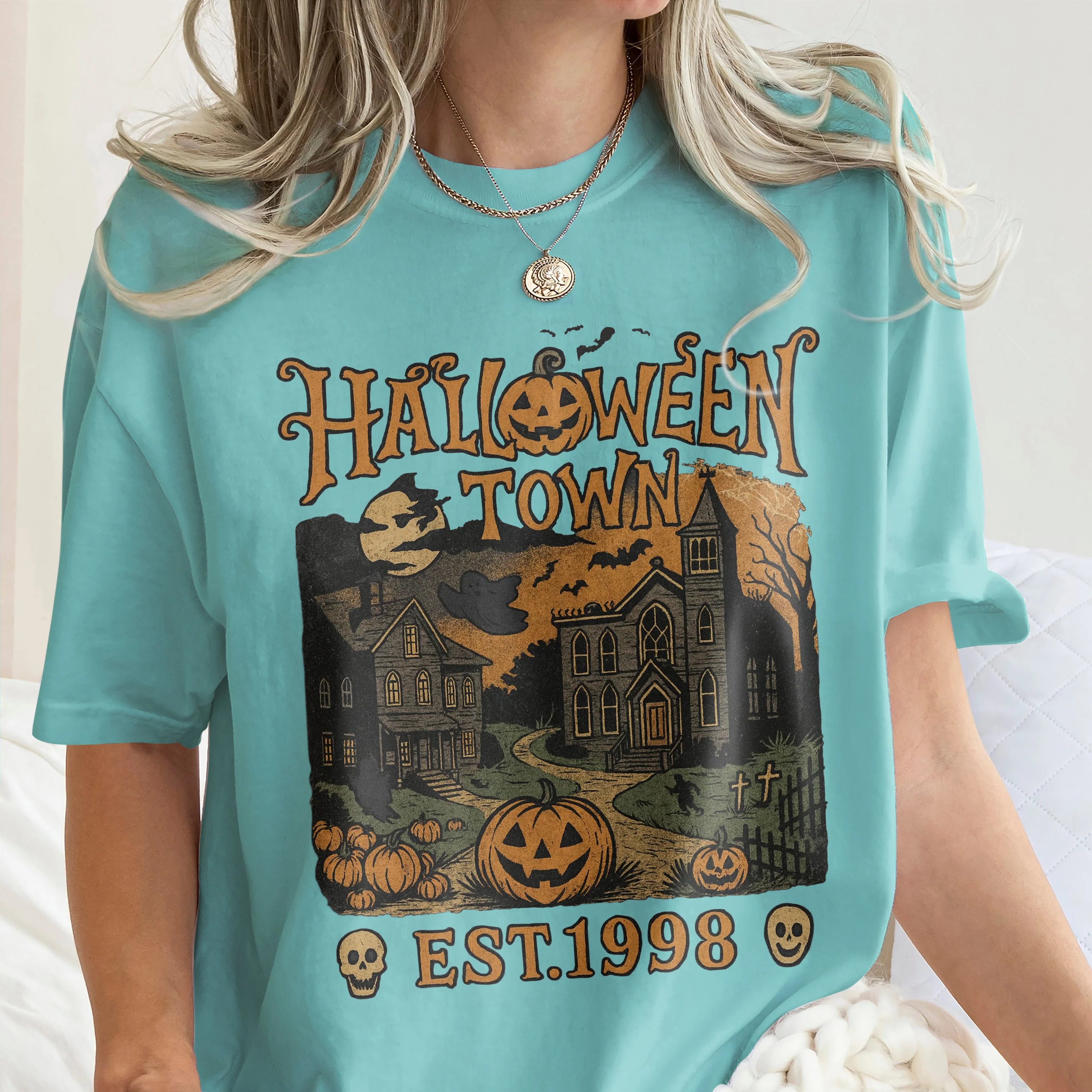 Halloweentown Est. 1998 Vintage 90s Style Halloween Comfort Shirt HA75 892892 - Image 10