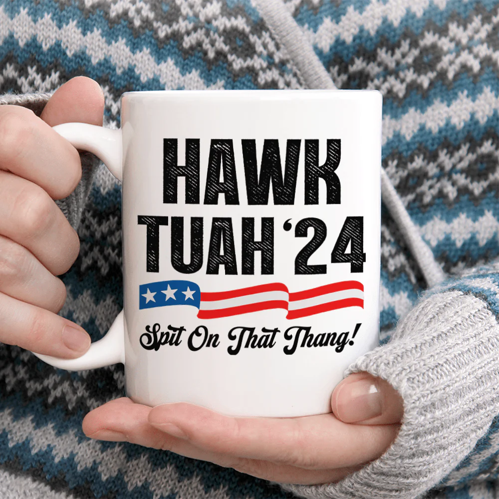 Hawk Tuah 24 Spit On That Thang Personalized Gift Mug HA75 890934 - Image 3