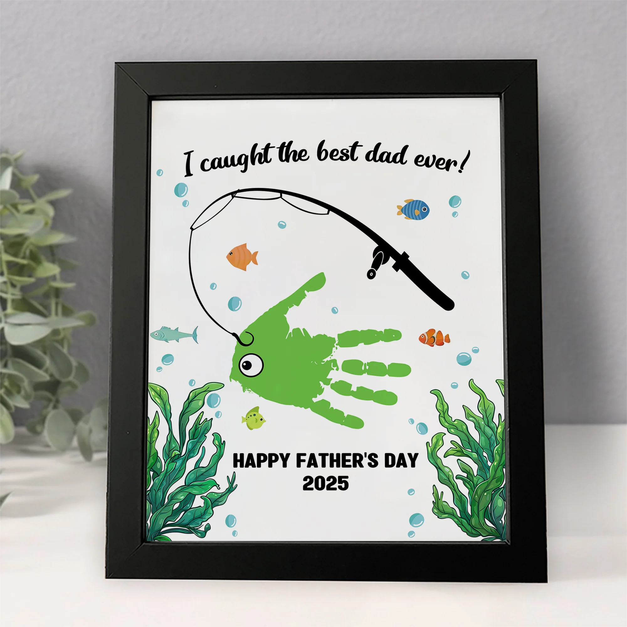 I Caught The Best Dad Ever Personalized Picture Frame Father's Day Gift HA75 892346 - Image 6