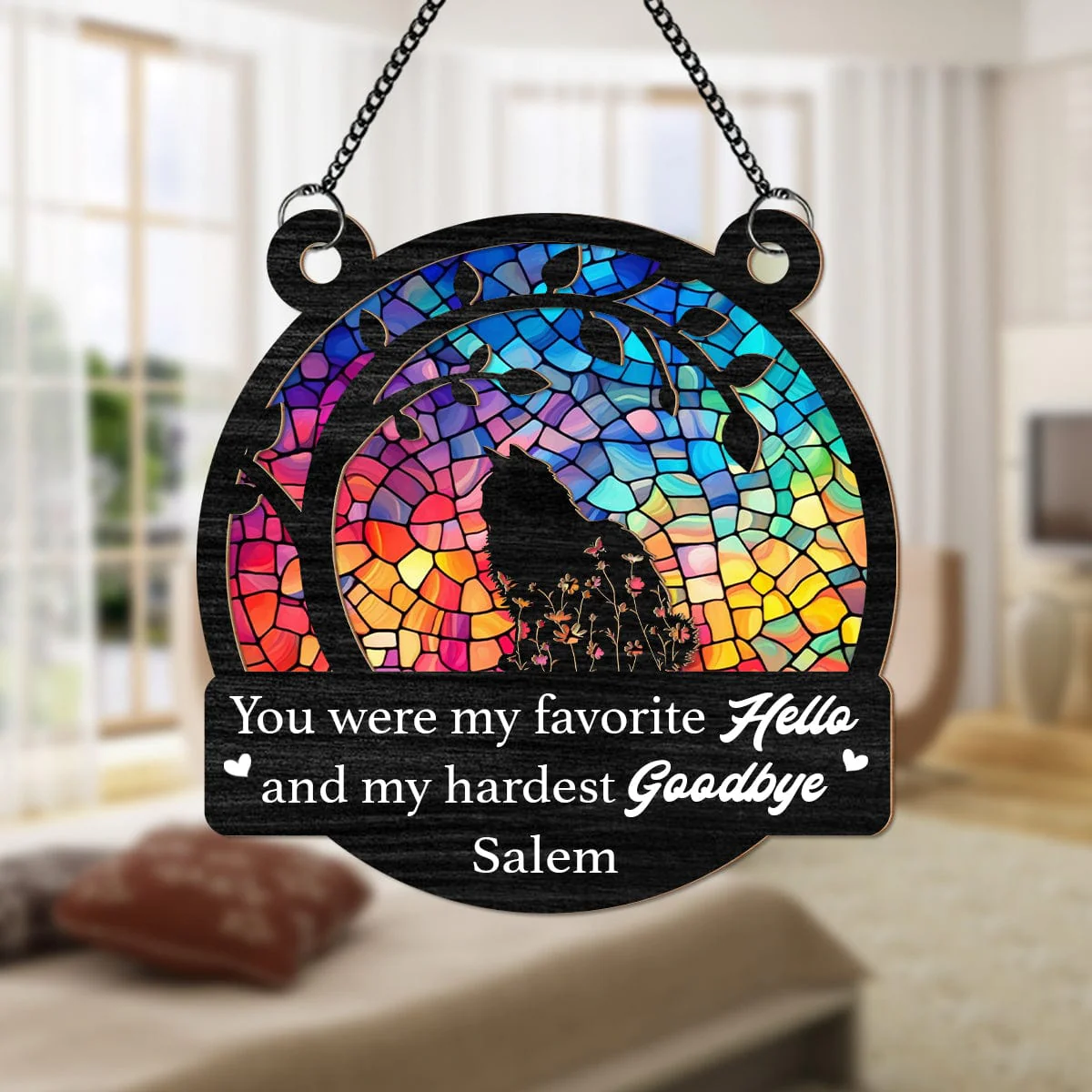I Loved Your Whole Life Cat Memorial Suncatcher HA75 891362 - Image 2