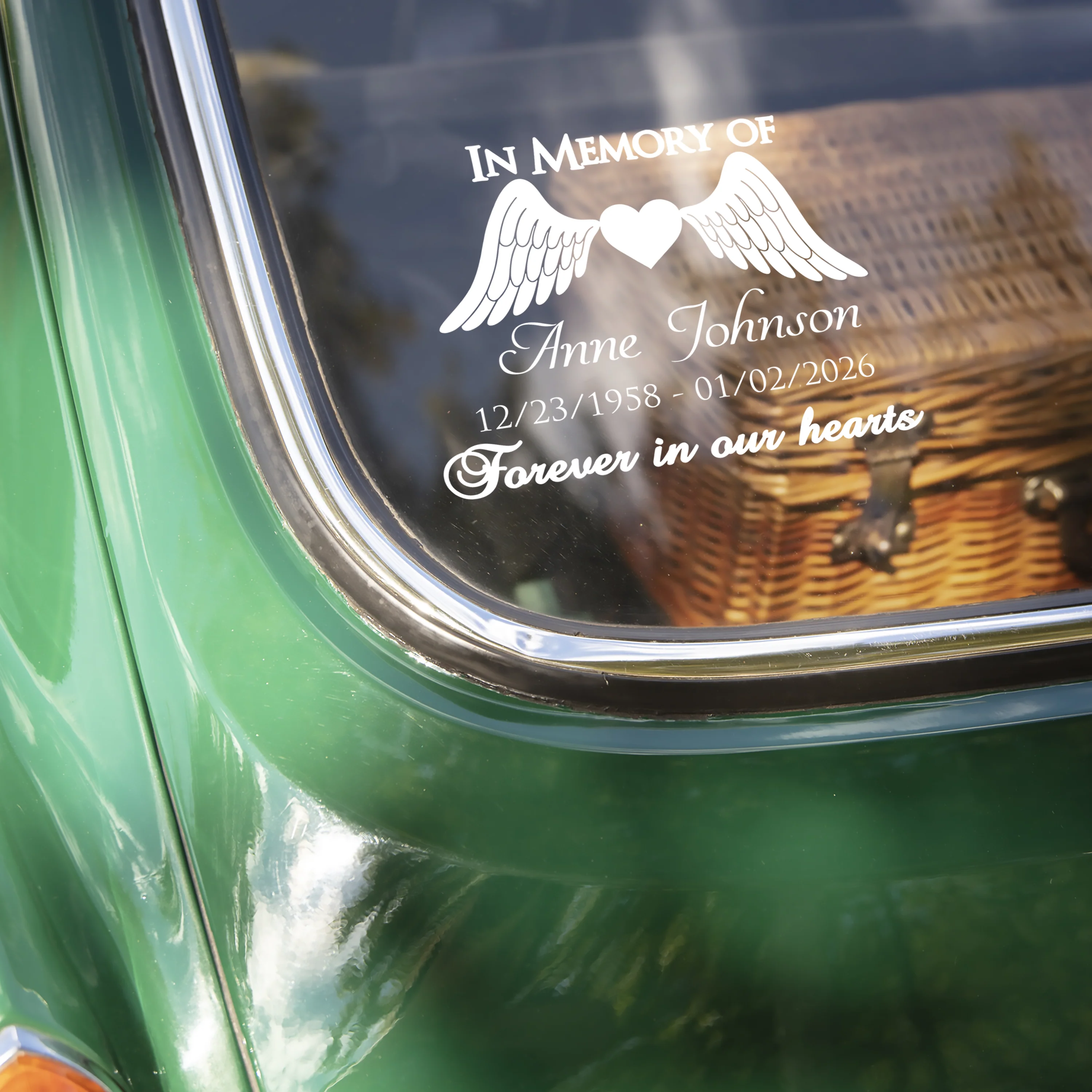 In Memory of Personalized  Memorial Car Window Decal Sticker Gift For Family HA75 920000 - Image 3