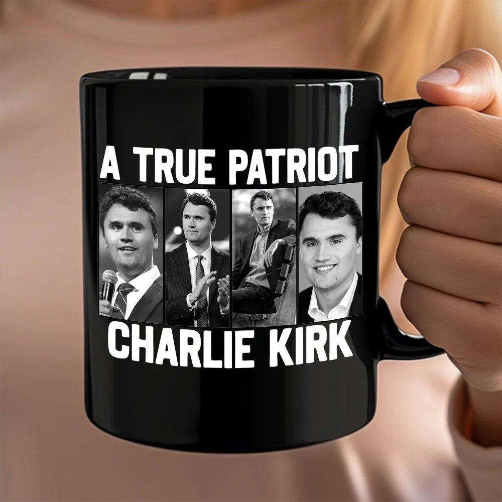 Justice for Charlie Kirk - Prayers Up for Charlie Black Mug HA75 64490 - Image 8
