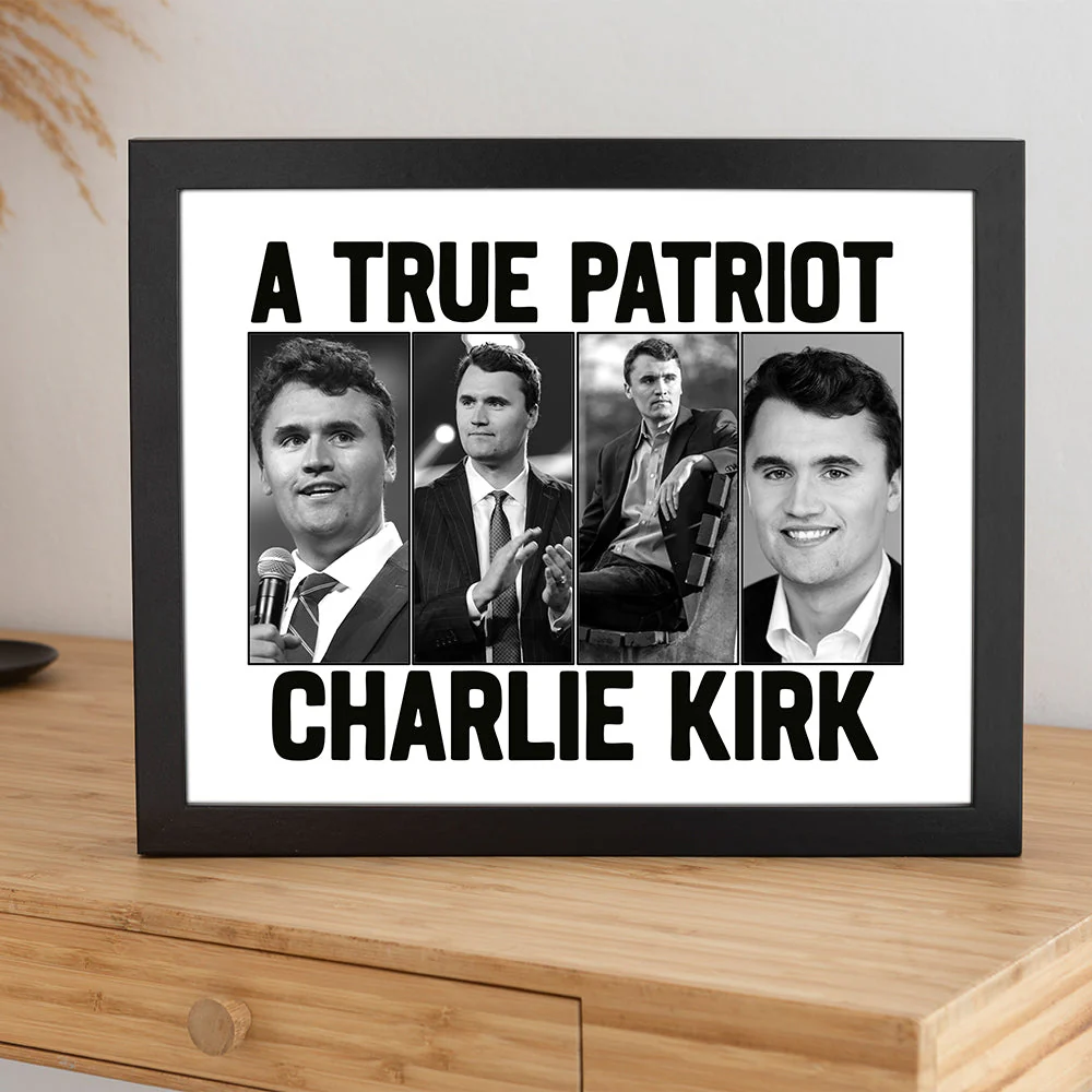 Justice for Charlie Kirk - Prayers Up for Charlie Picture Frame HA75 64486 - Image 2