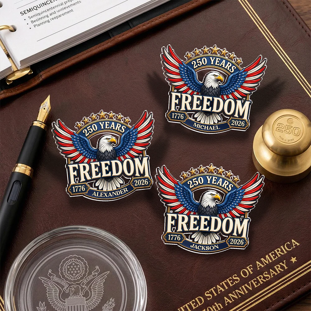 Personalized 250 Years of Freedom America 1776–2026 Acrylic Pin HA75 920950 - Image 4