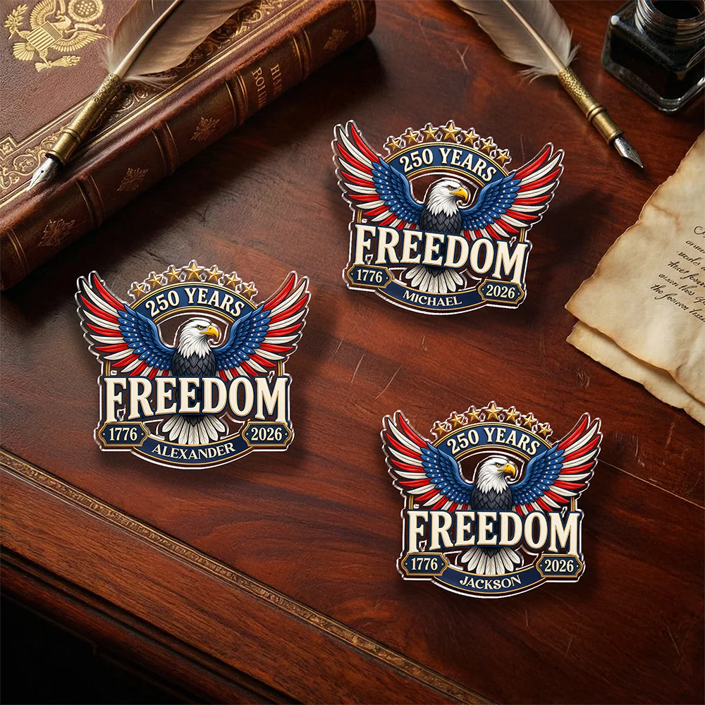 Personalized 250 Years of Freedom America 1776–2026 Acrylic Pin HA75 920950 - Image 5
