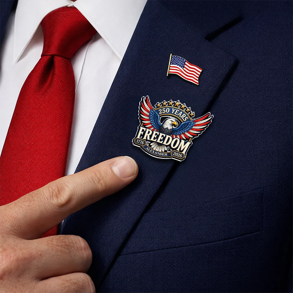 Personalized 250 Years of Freedom America 1776–2026 Acrylic Pin HA75 920950 - Image 6
