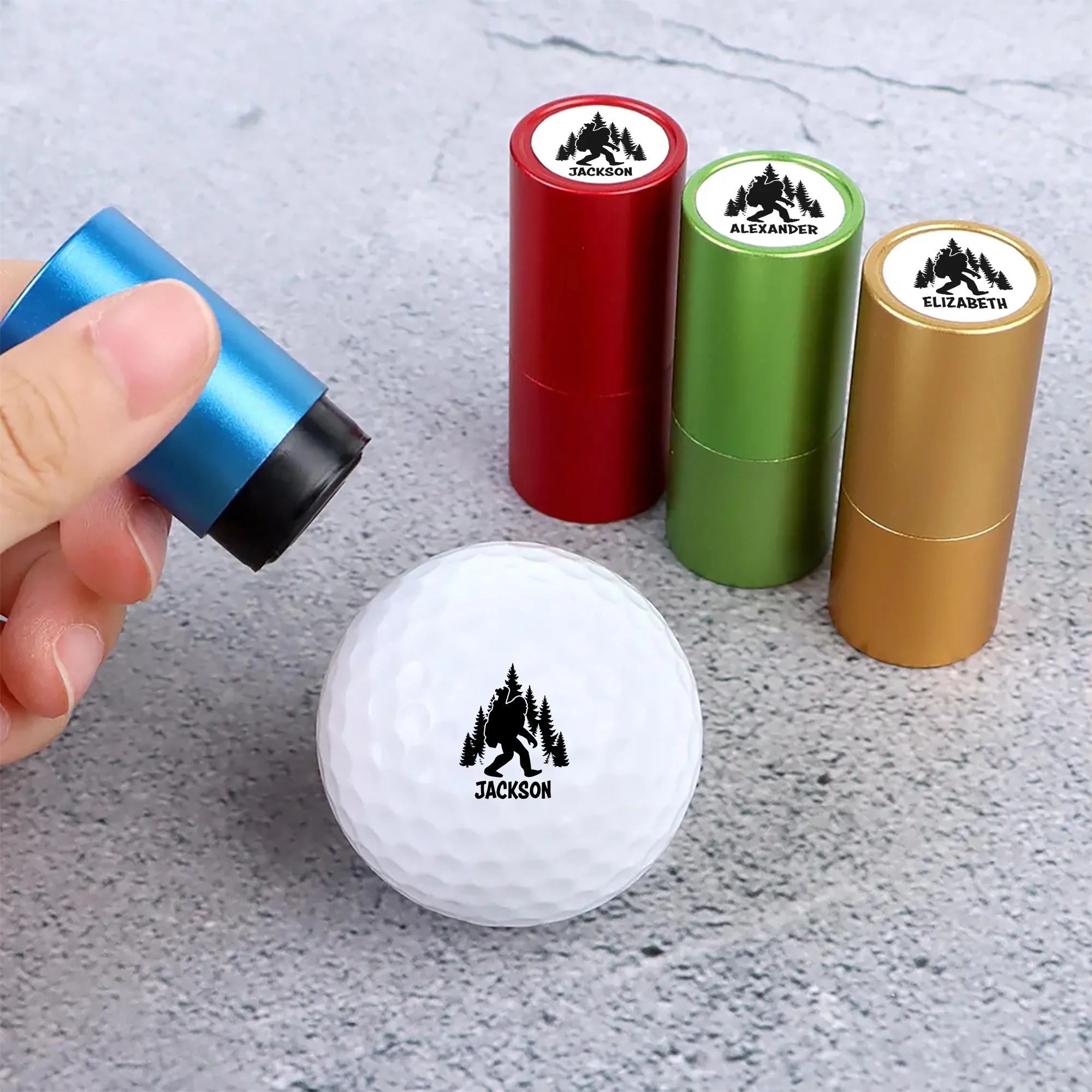 Personalized Bigfoot Golfer Funny Sasquatch Golf Ball Stamp Box for Golfers HA75 898548 - Image 2