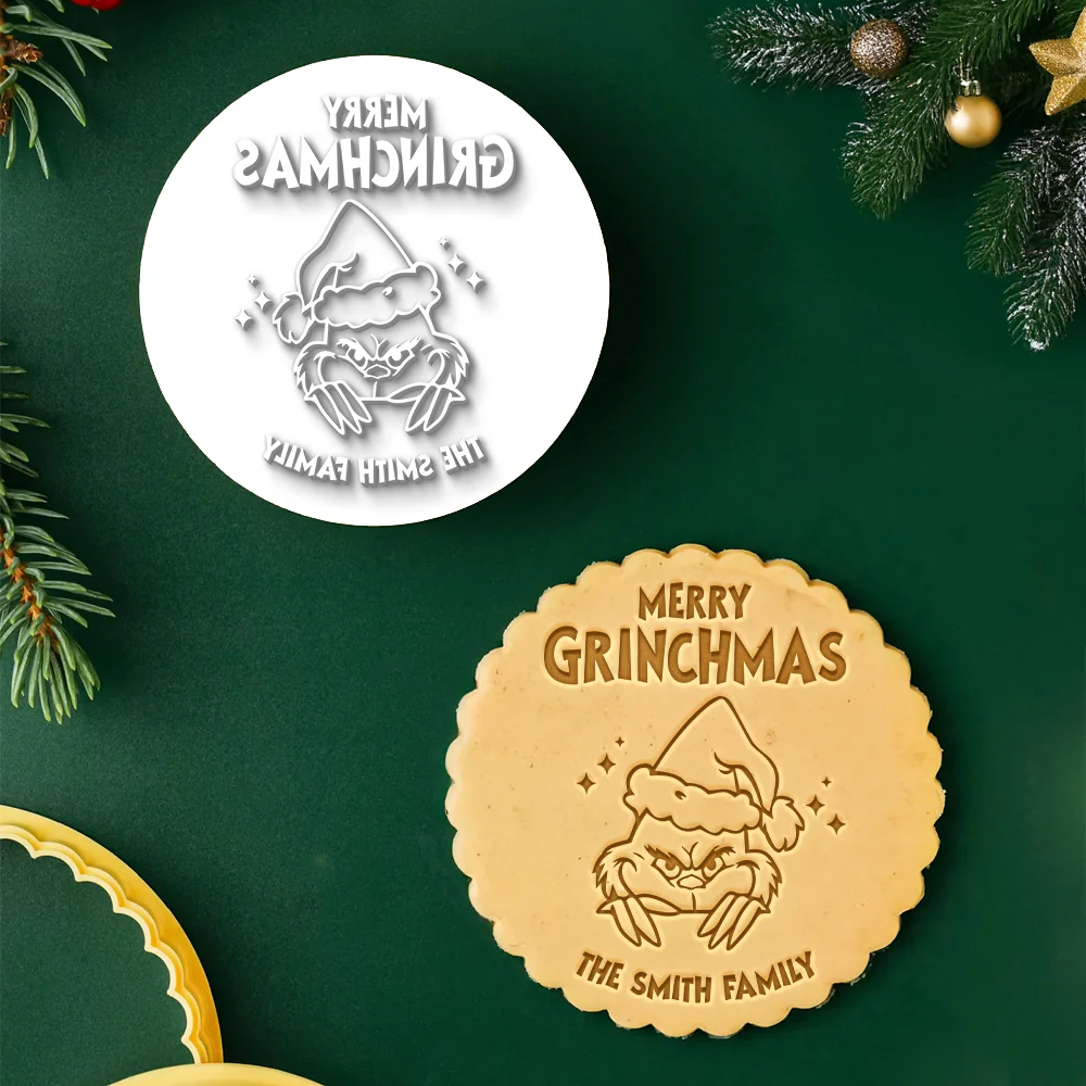 Personalized Family Name A Merry Christmas Cookie Stamp HA75 898348 - Image 3