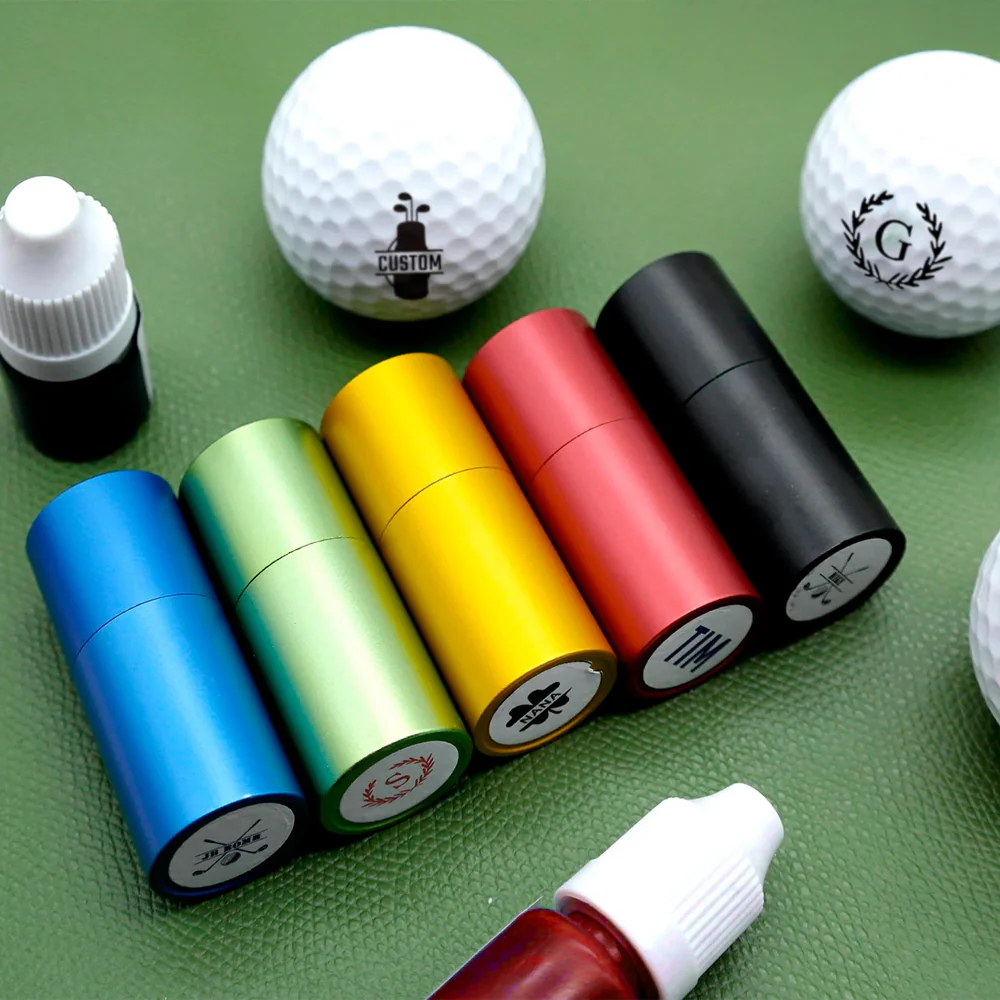 Personalized Golf Ball Stamp Box, Personalized Golf Stamps, Gift for Golfer, Golf Ball Marker HA75 898240 - Image 2