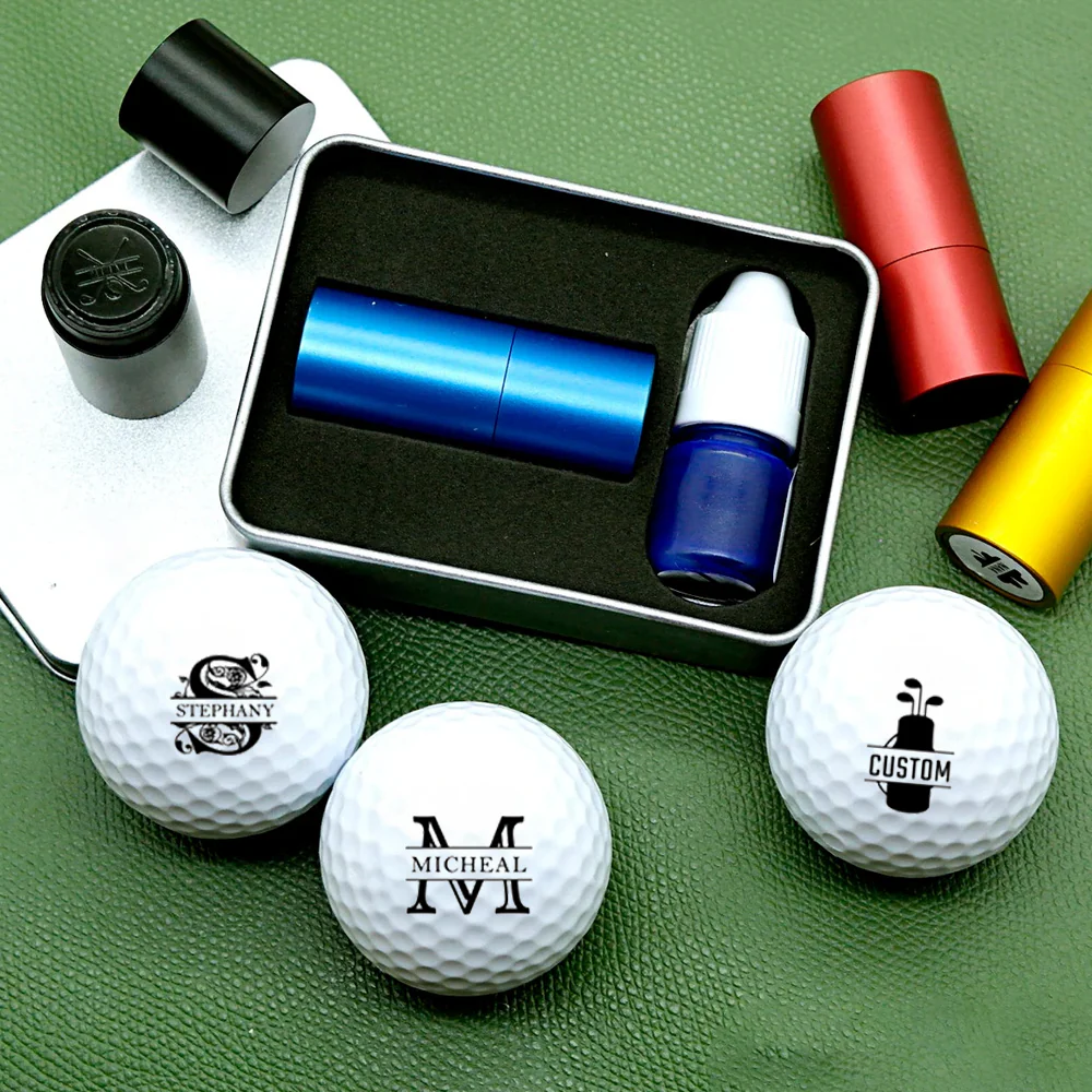 Personalized Golf Ball Stamp Box, Personalized Golf Stamps, Gift for Golfer, Golf Ball Marker HA75 898240 - Image 4