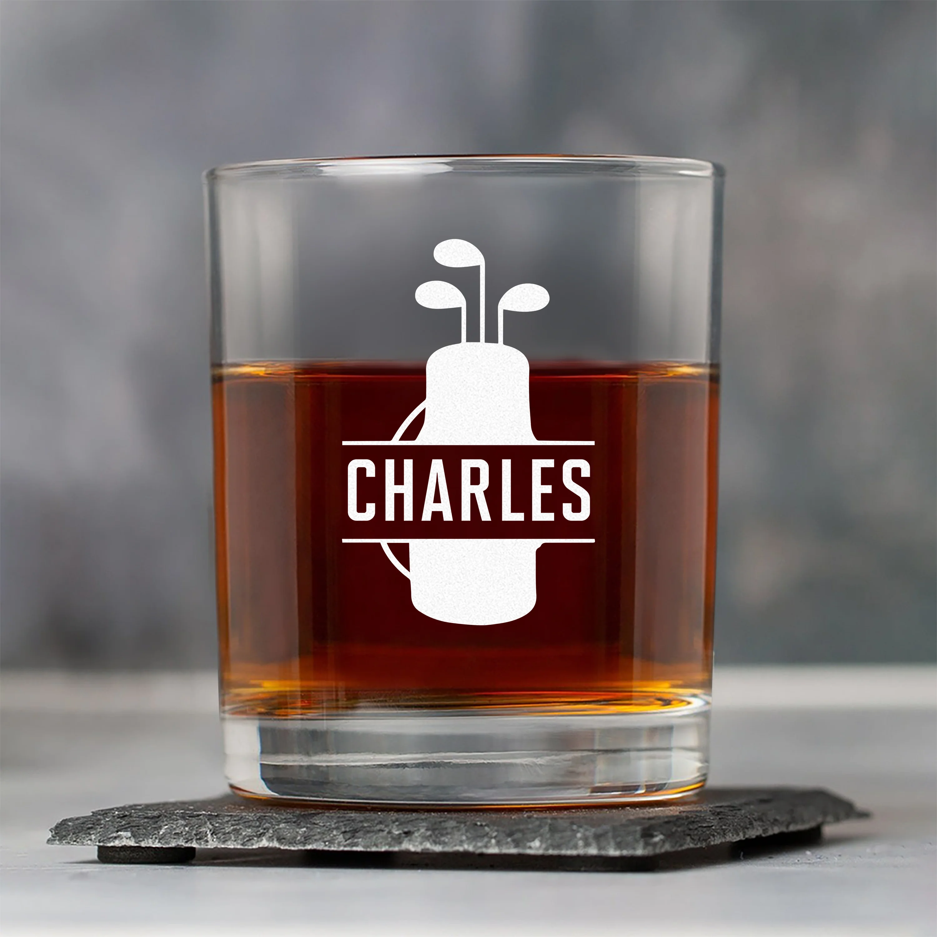 Personalized Golf Engraved Rock Glass Gift for Golfer HA75 898524 - Image 3